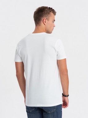OMBRE Print-Shirt Bedrucktes Herren-T-Shirt aus Baumwolle