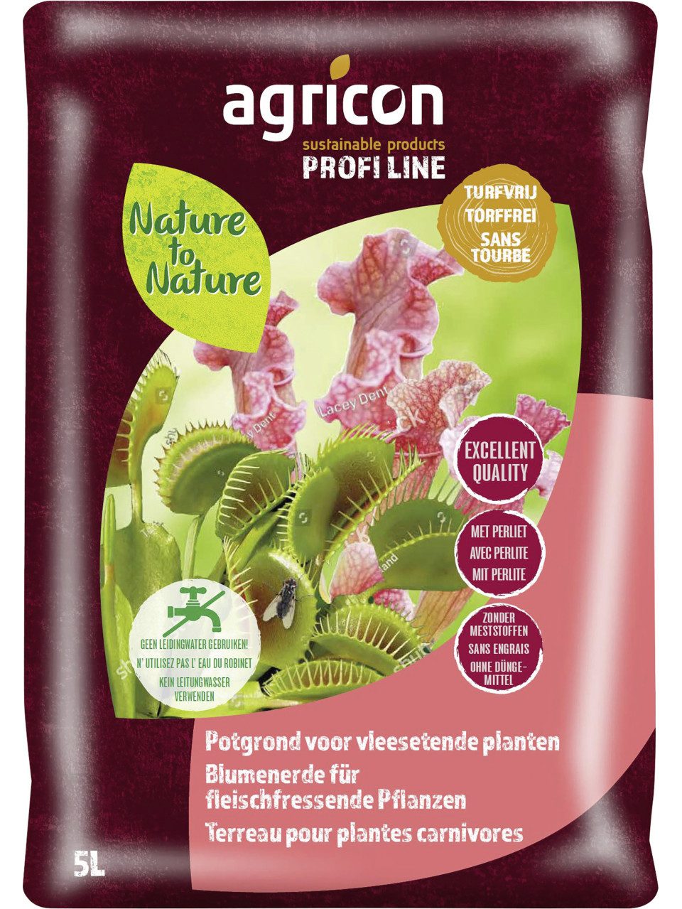 agricon Pflanzerde Agricon Carnivorenerde torffrei 5 L, Torffrei