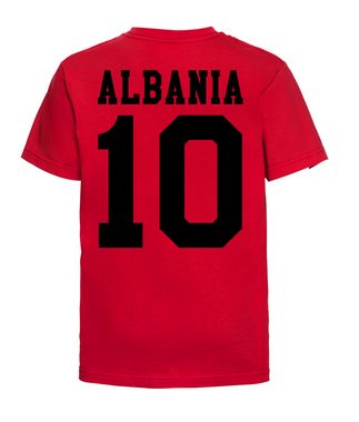 Youth Designz T-Shirt Albanien Kinder T-Shirt im Fußball Trikot Look mit trendigem Print