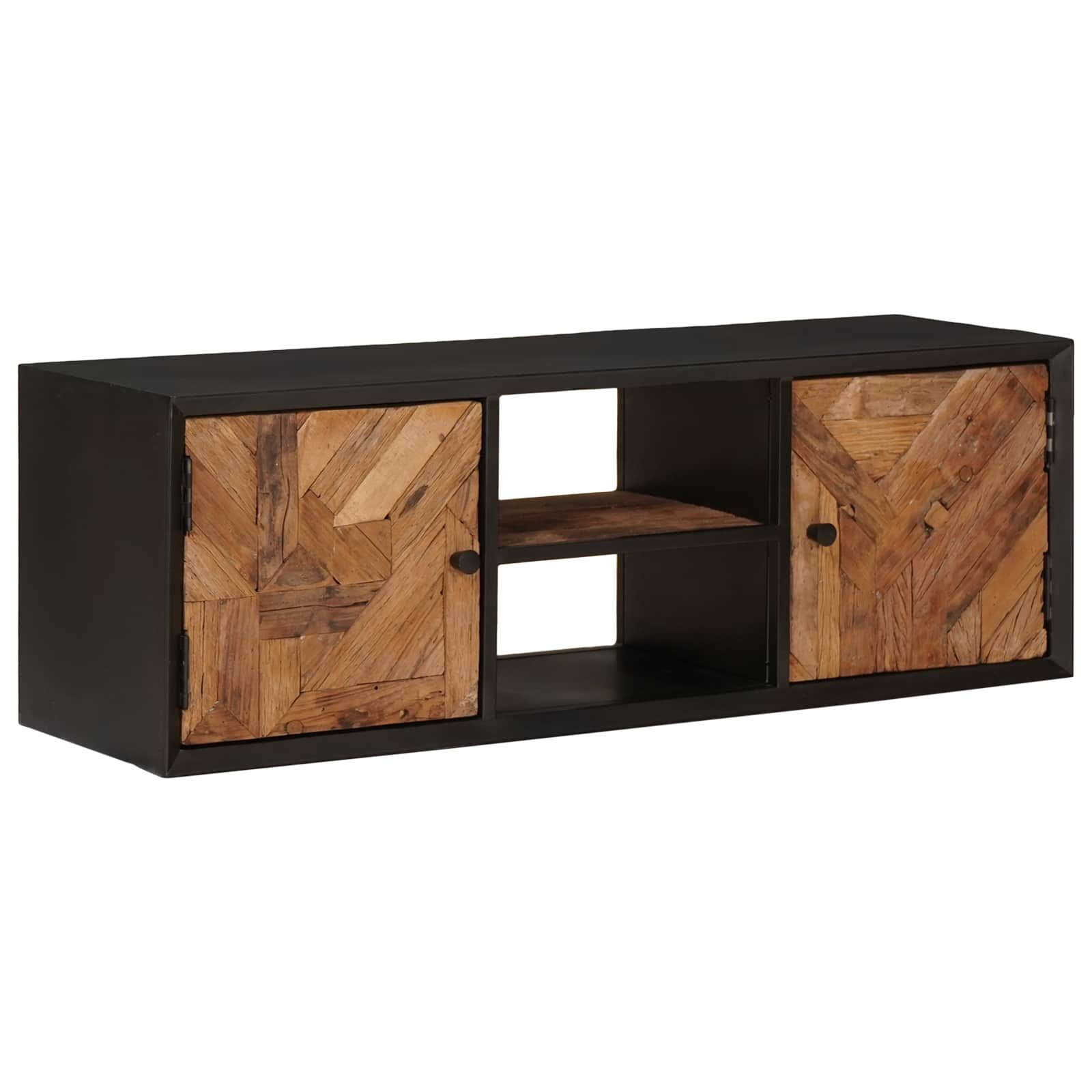 vidaXL Schranksystem TV-Schränk 105 x 30 x 35 cm Massiv Holz und engineered Wood (1-St)