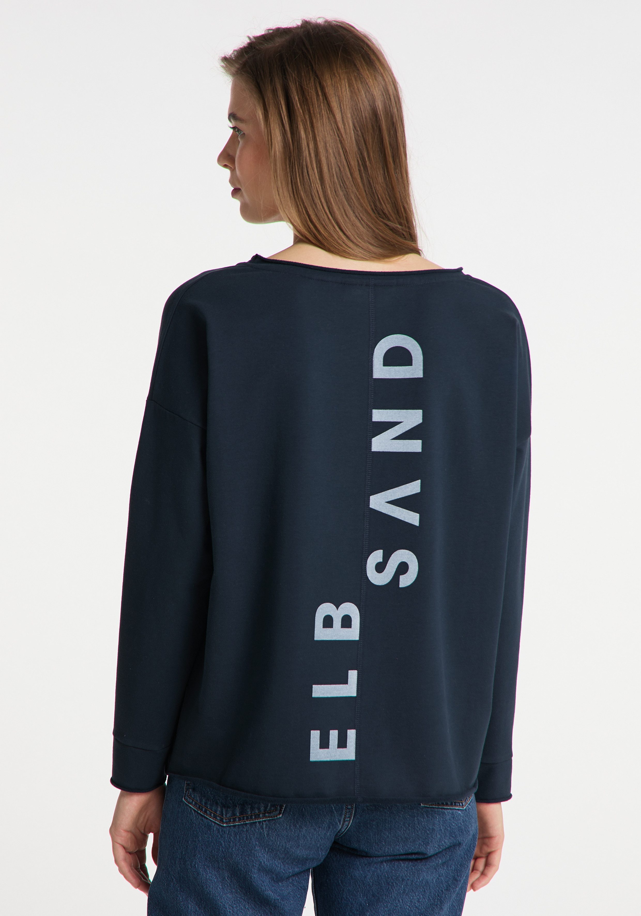 Elbsand Sweatshirt Riane Rundhalsausschnitt, leicht kastige Schnittform
