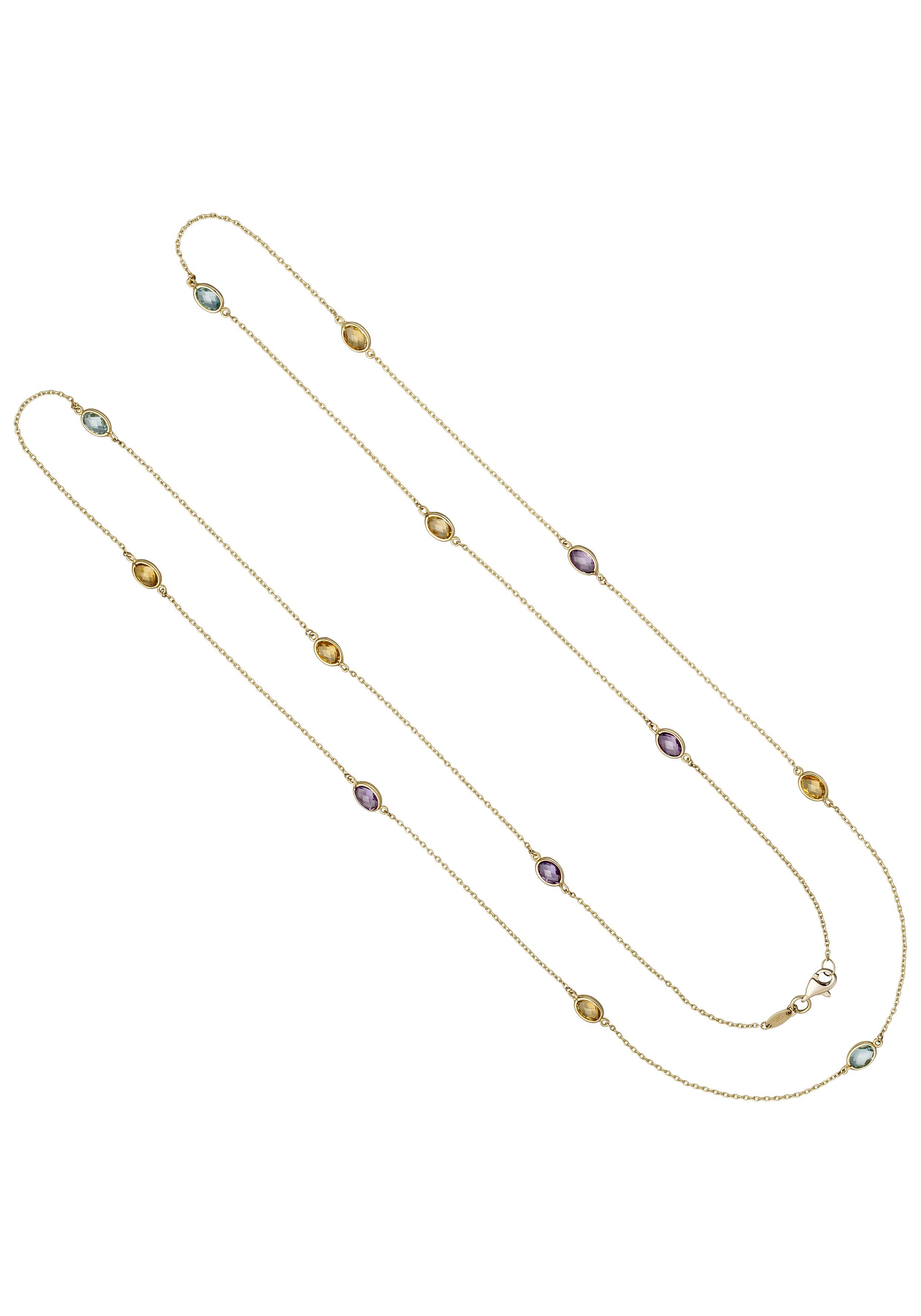 JOBO Collier, 585 Gold mit Amethyst Blau... JOBO Collier, 585 Gold mit Amethyst Blau...