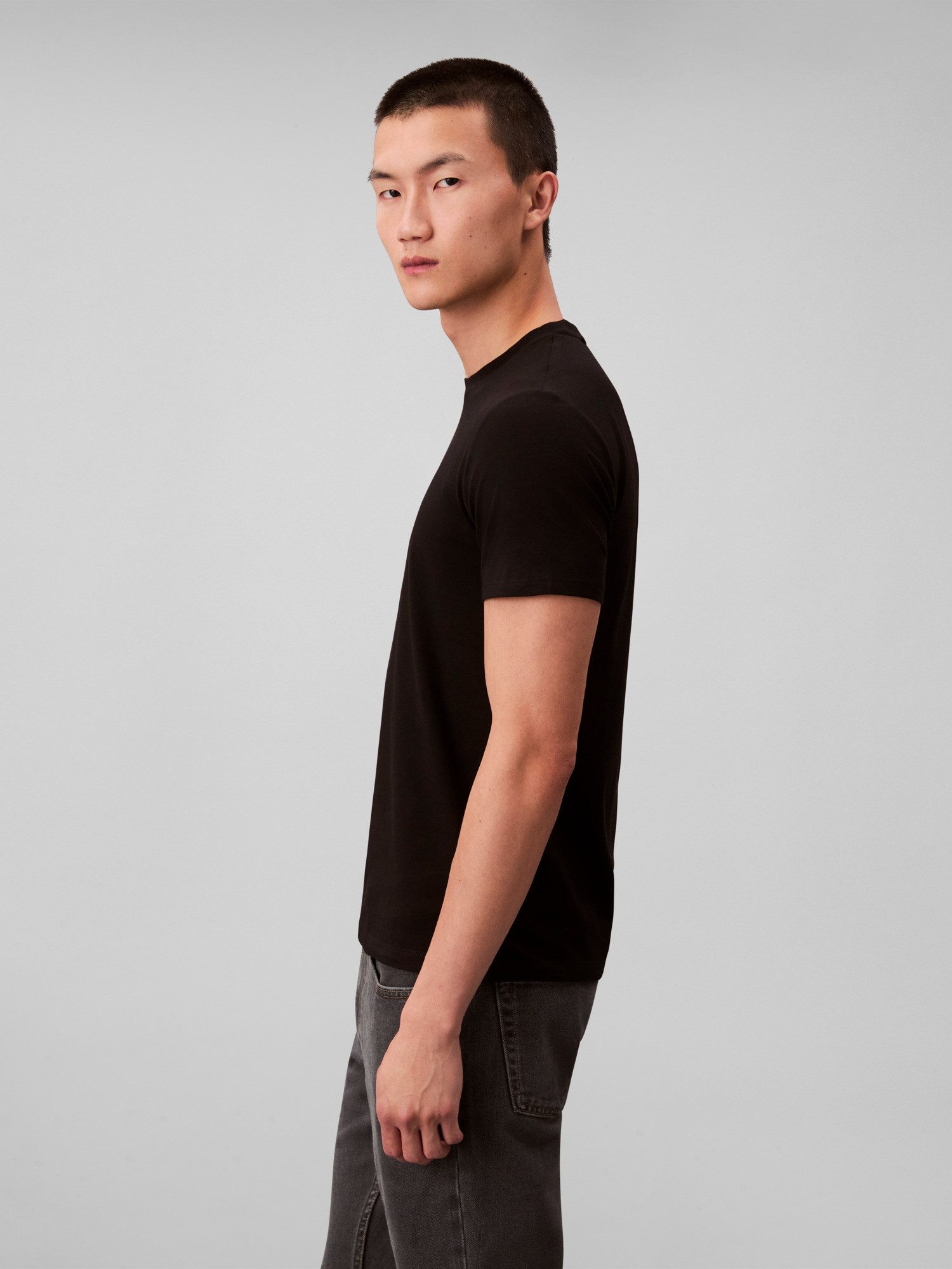 Calvin Klein Jeans T-Shirt 2 Pack SS STRETCH COTTON SLIM TEE (Packung, 2-tlg) Rundhalsausschnitt, slim fit – Bild 4 von 5