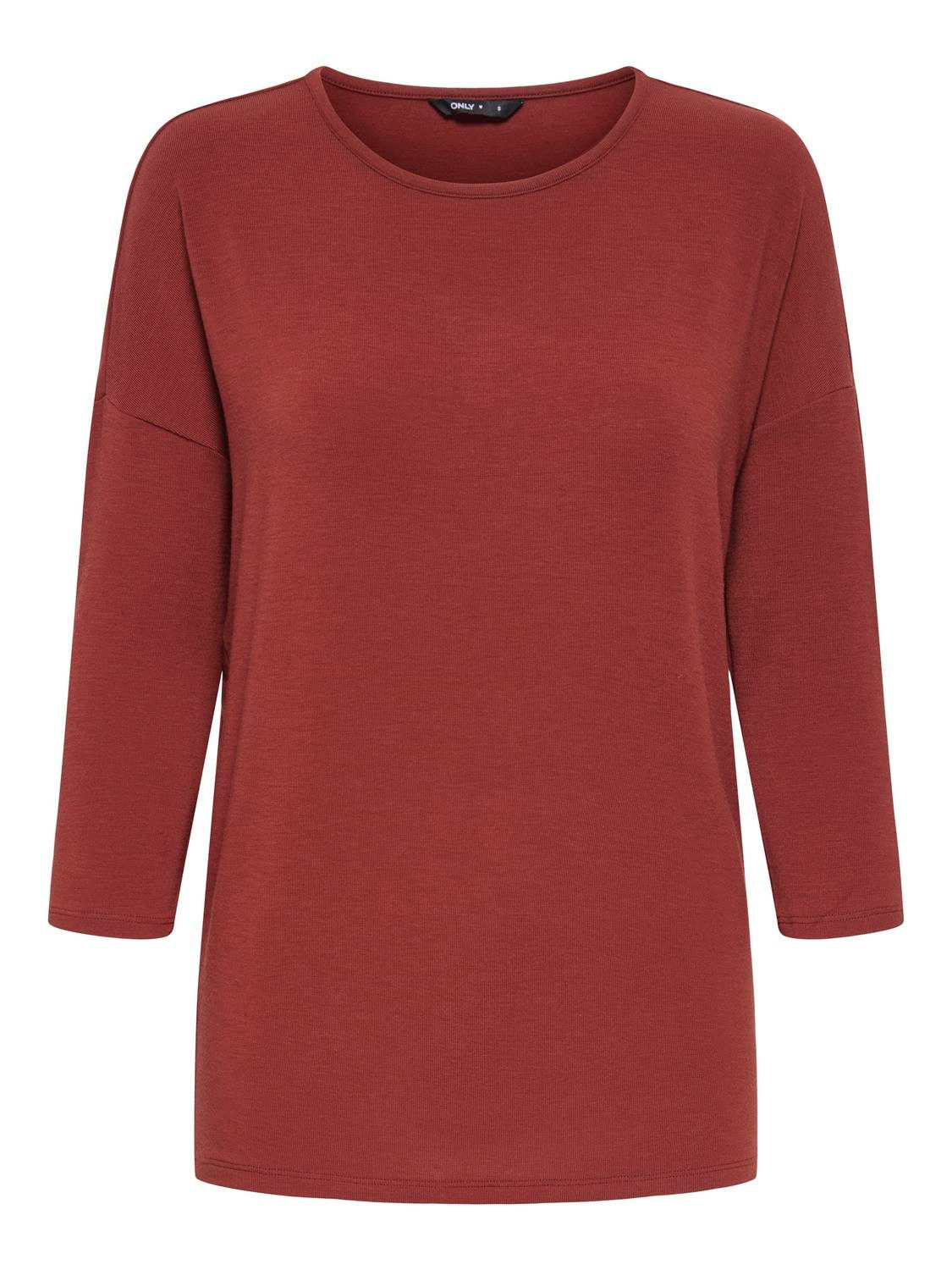 ONLY 3/4-Arm-Shirt ONLGLAMOUR 3/4 TOP JRS NOOS Materialmix, loose fit günstig online kaufen
