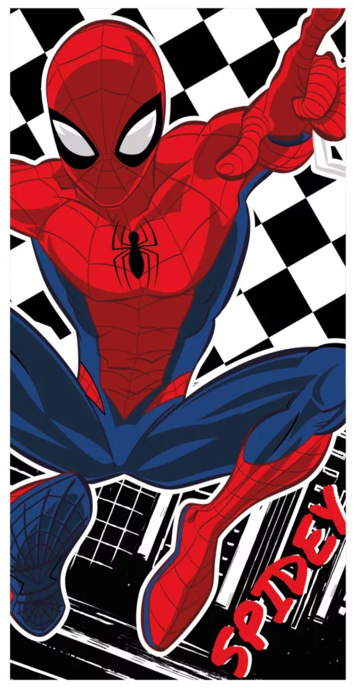 Spiderman Badetücher Spider-Man Eco Friendly schnell trocknendes Strandtuch - 70x140 cm, Polyester (1-St)