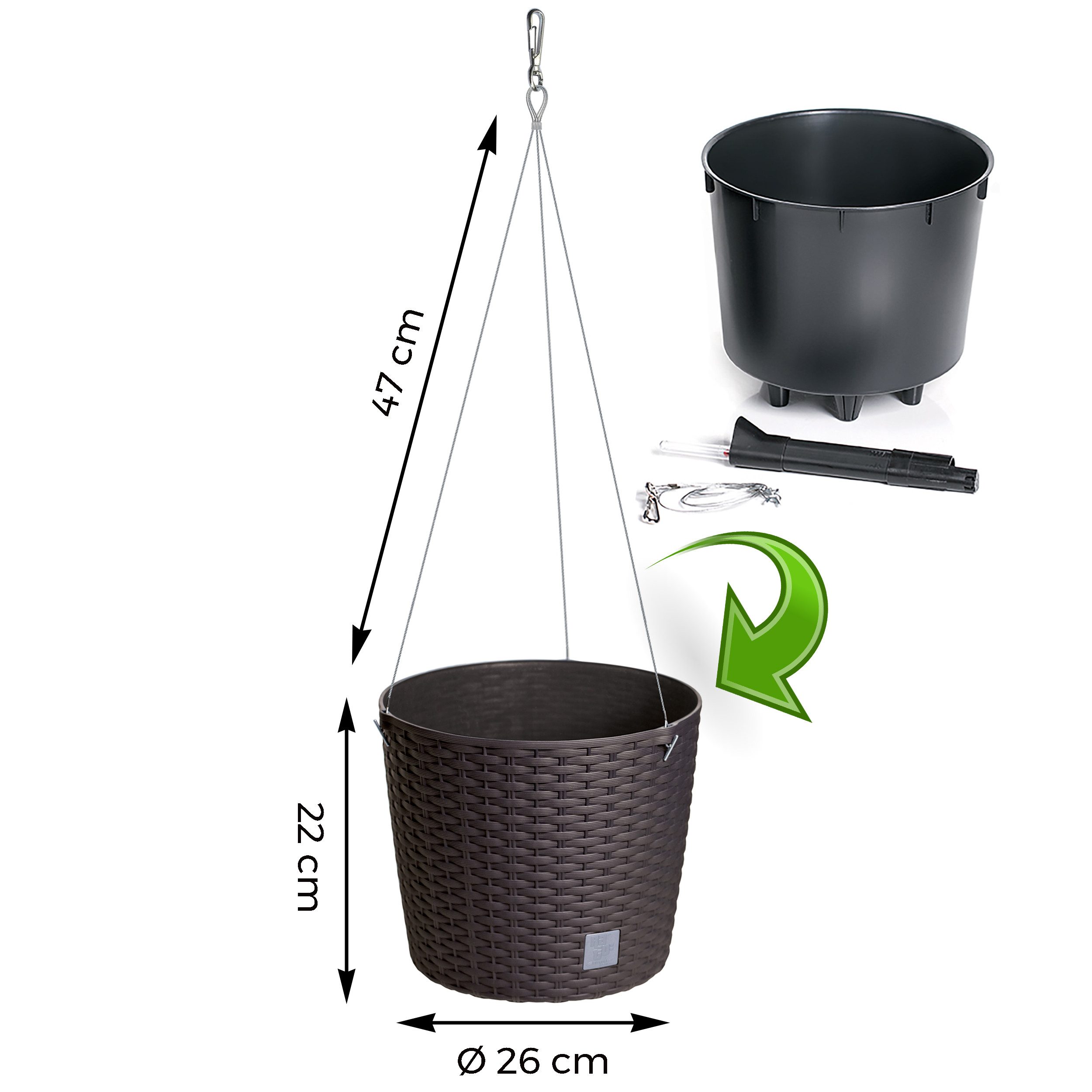 Annastore Blumenampel aus Kunststoff zum Hängen günstig online kaufen