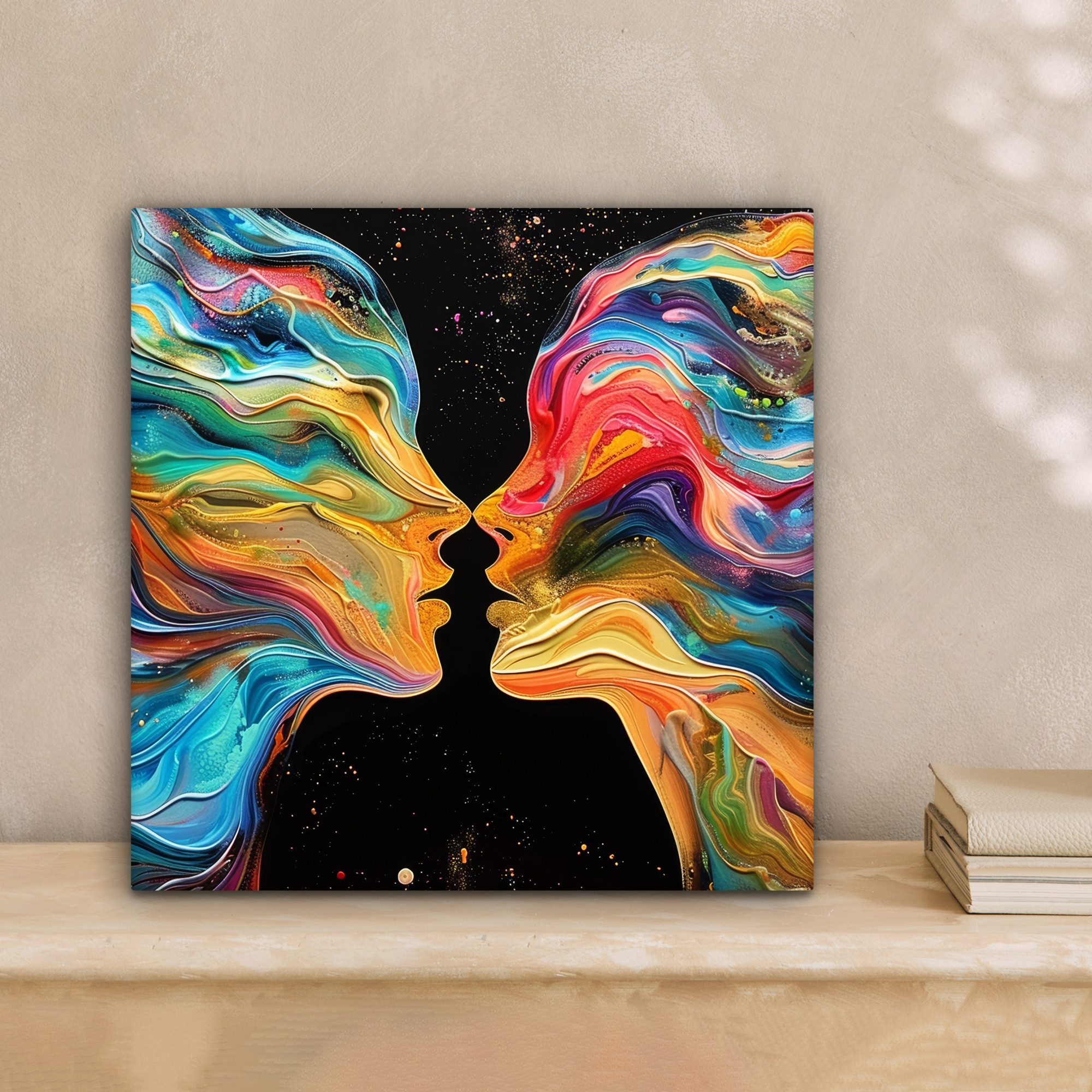 OneMillionCanvasses® Leinwandbild Kunst - Bunt - günstig online kaufen