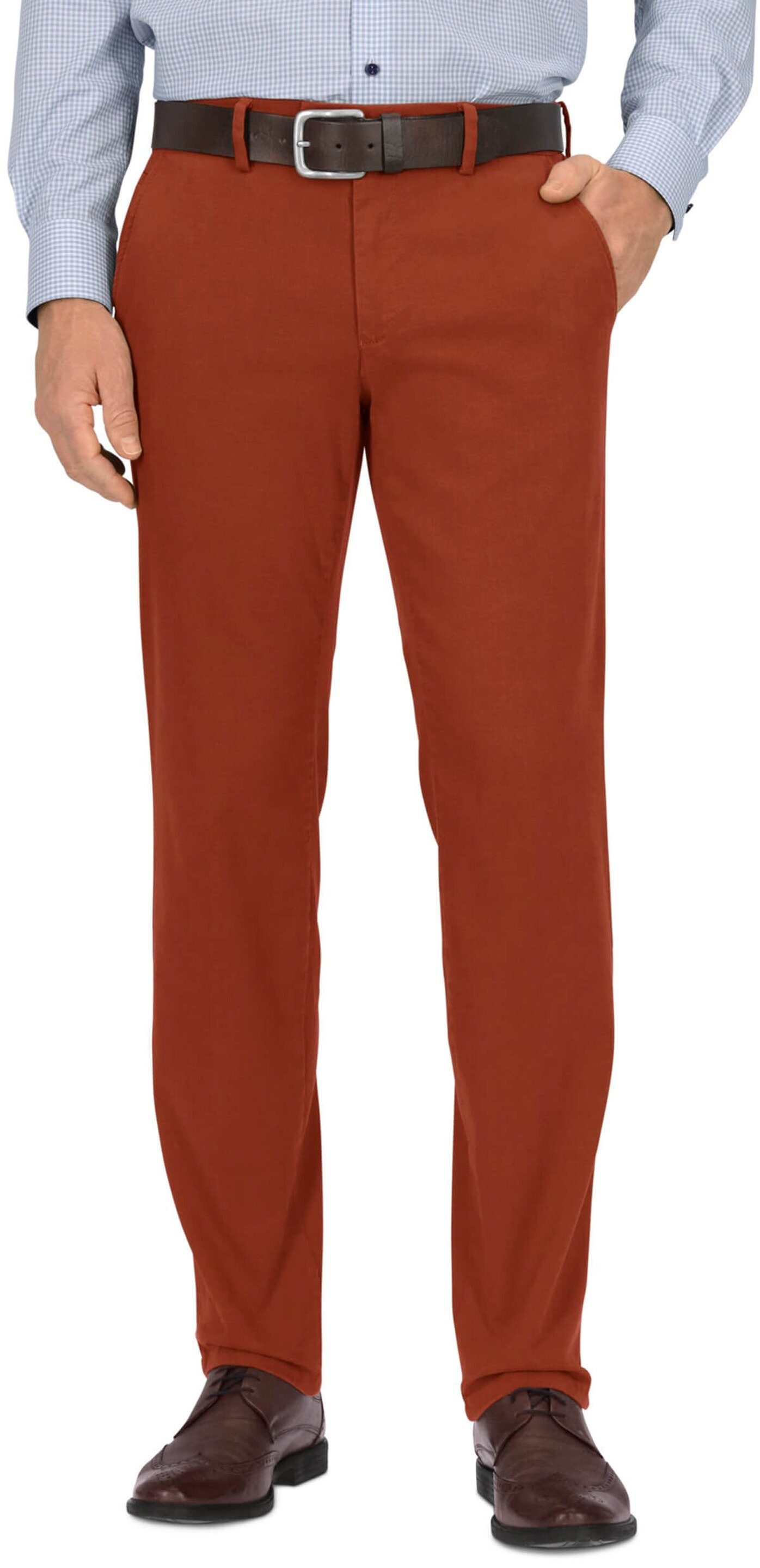 Regular-fit-Jeans EUREX BY BRAX Baumwoll-Stretch-Hose rost Thilo
