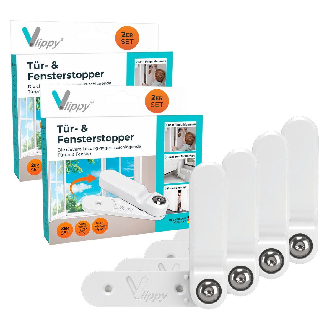 Vlippy Fensterstopper & Türstopper, 2 Stück, Verhindert das Zuschlagen von günstig online kaufen
