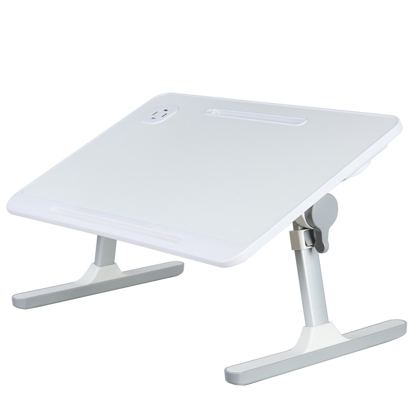 Rutaqian Laptoptisch Tisch, Laptoptisch fürs Bett, einstellbare Höhe, Neigungswinkel (Laptoptisch mit klappbare Beine, Fit bis zu 17" Laptop (60 * 40cm), für Sofa Couch Boden Arbeiten Studieren Lesen Schreiben Essen