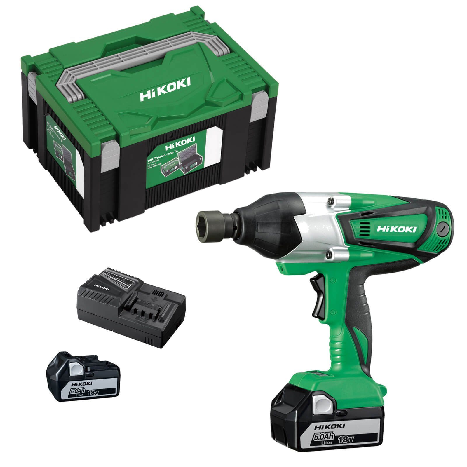 HiKOKI Schlagschrauber Akku-Schlagschrauber WR18DSHLWPZ 18 V, 2 Akkus ...