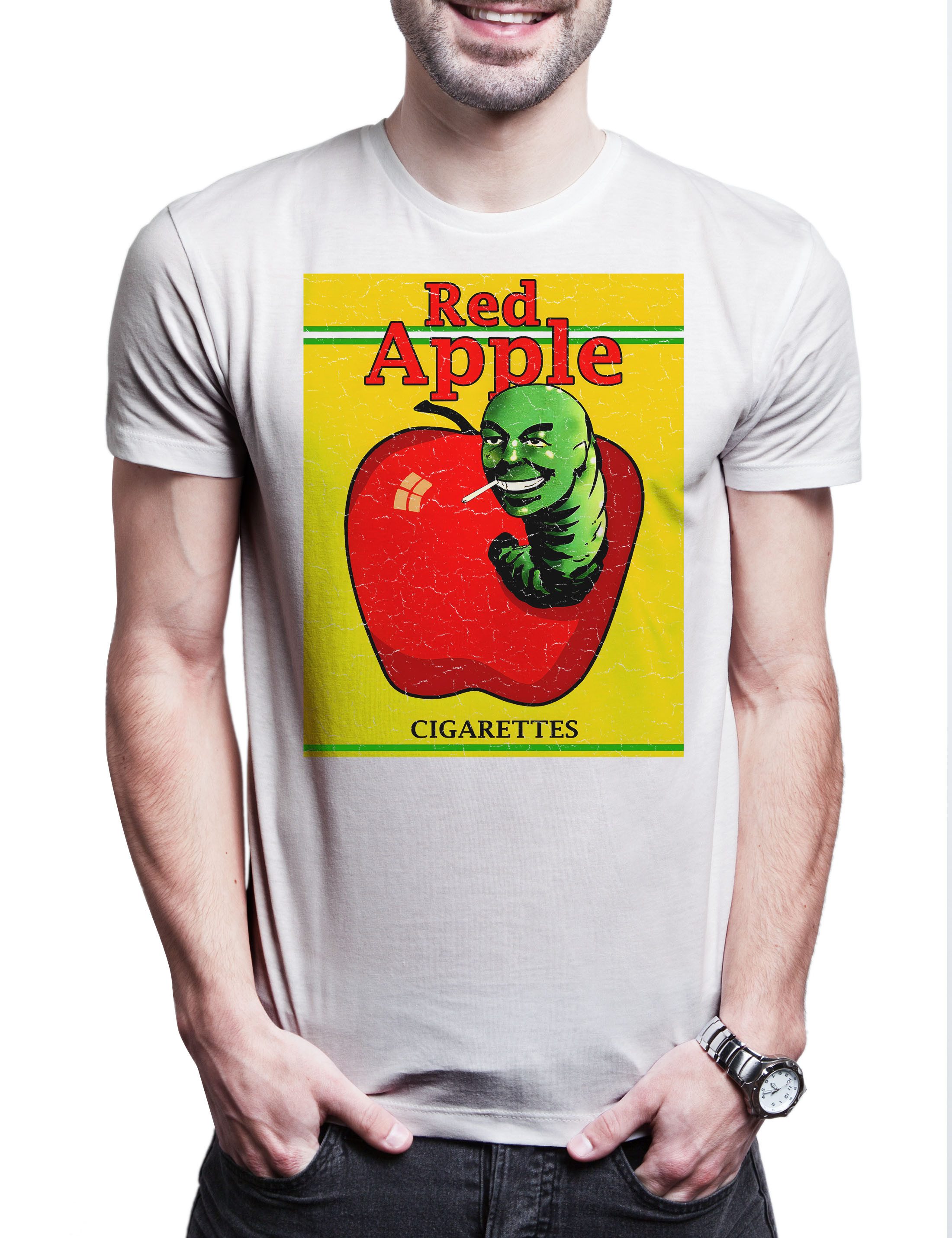 Urban Backwoods Print-Shirt Red Apple Cigarettes Herren T-Shirt Fiction Zigaretten Bill Brand Kill (1-tlg) Pulp Movie Tarantino Film