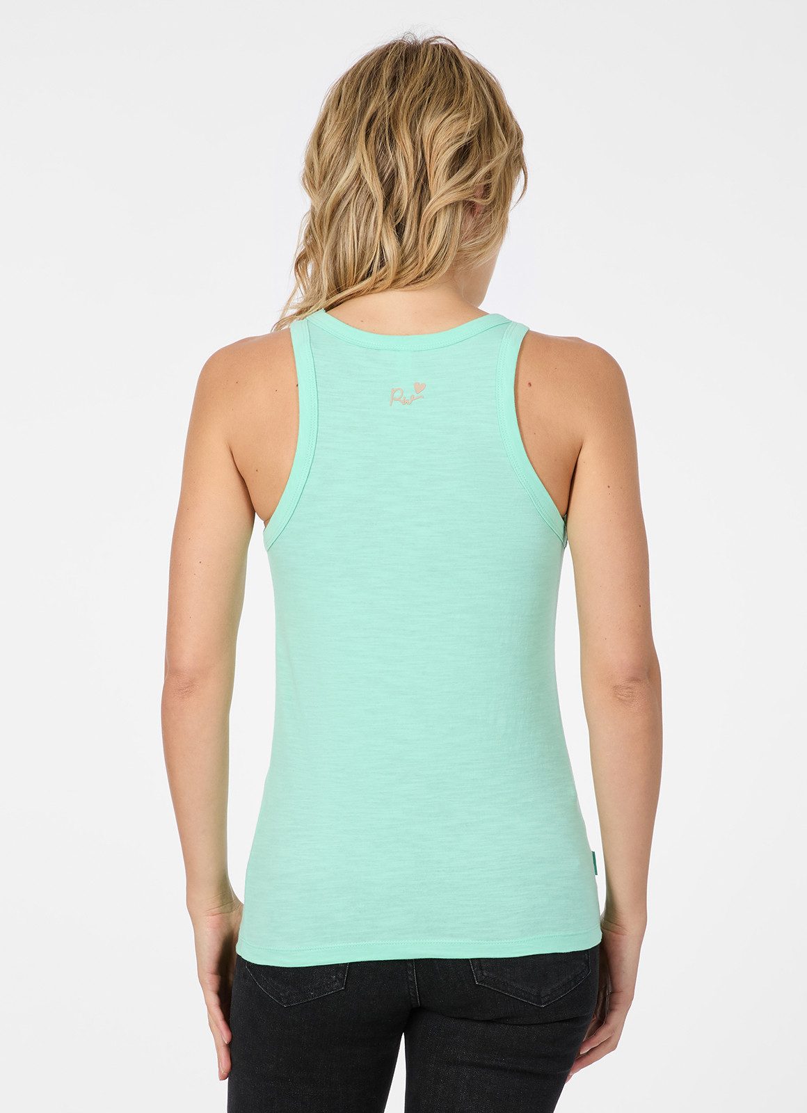 Ragwear Tanktop JULYANA SLUB Baumwolle in wolkiger Optik mit Logodetail hinten