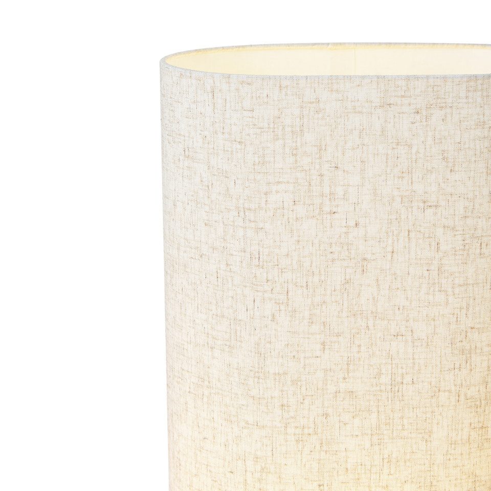 Qazqa Stehlampe Lamel, ohne Leuchtmittel, E27, Naturel, Japandi, Holz, 1-fl günstig online kaufen