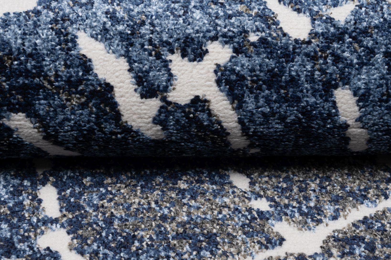 Designteppich Modern Teppich für Wohnzimmer niedrige - Abstrakt, 80 MU54A Marineblau, cm, Pflegeleicht 150 Höhe Modern, Blau Mazovia, x 11 mm, Blau Kurzflor Abstrakt - / Marineblau Weich, - Florhöhe
