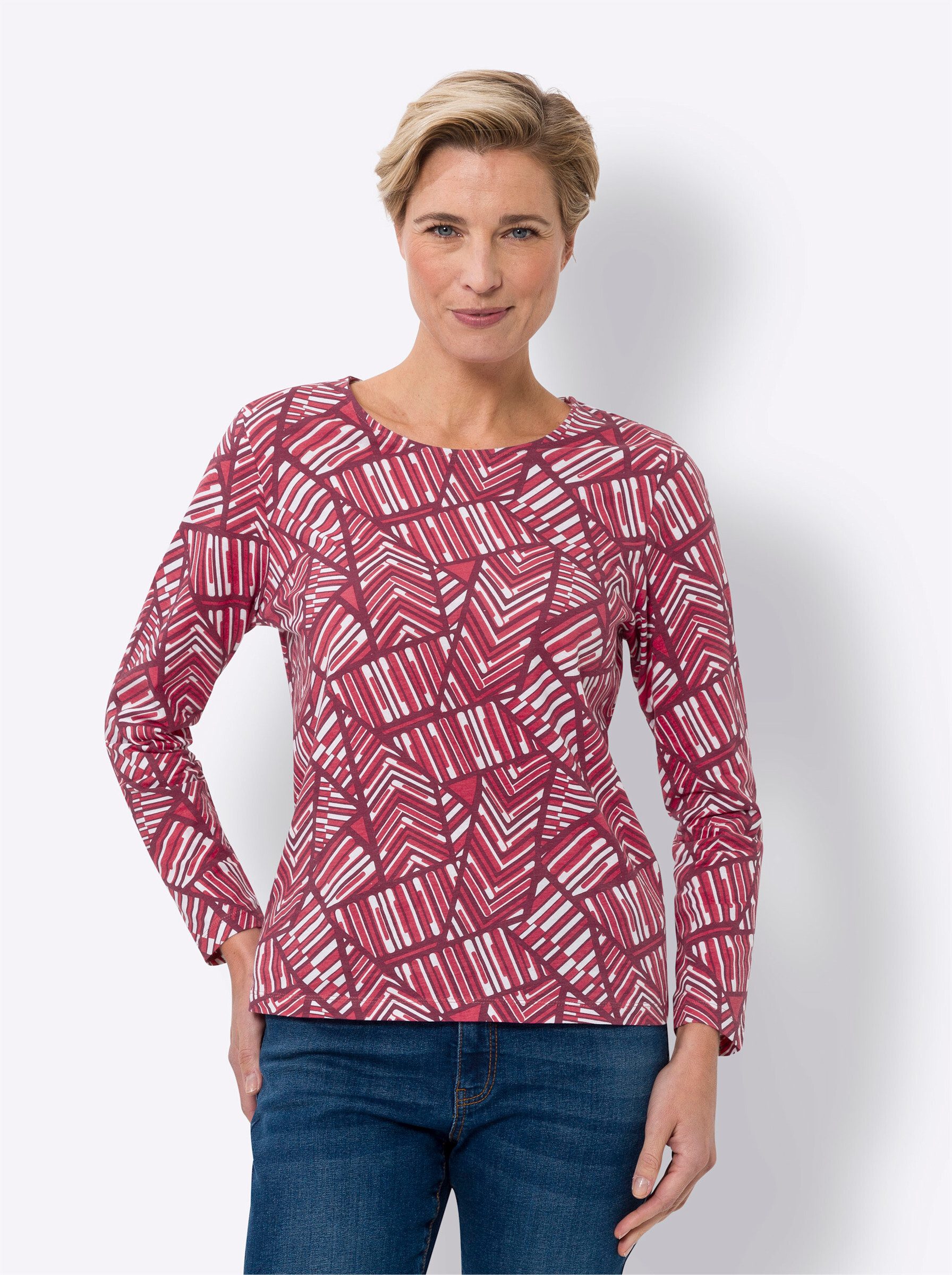 T-Shirt 3/4-Arm-Shirt Langarm