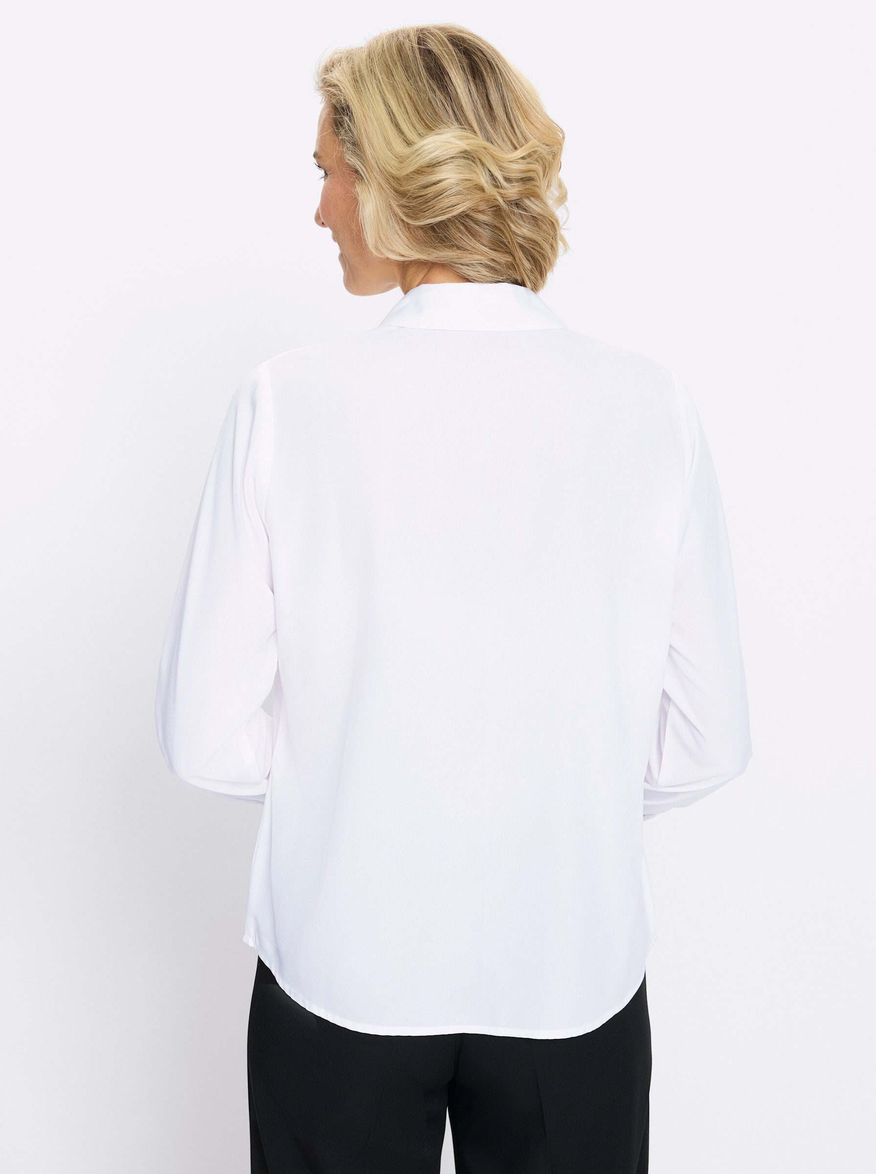 Sieh an! Klassische Bluse Langarm-Bluse Langarm günstig online kaufen