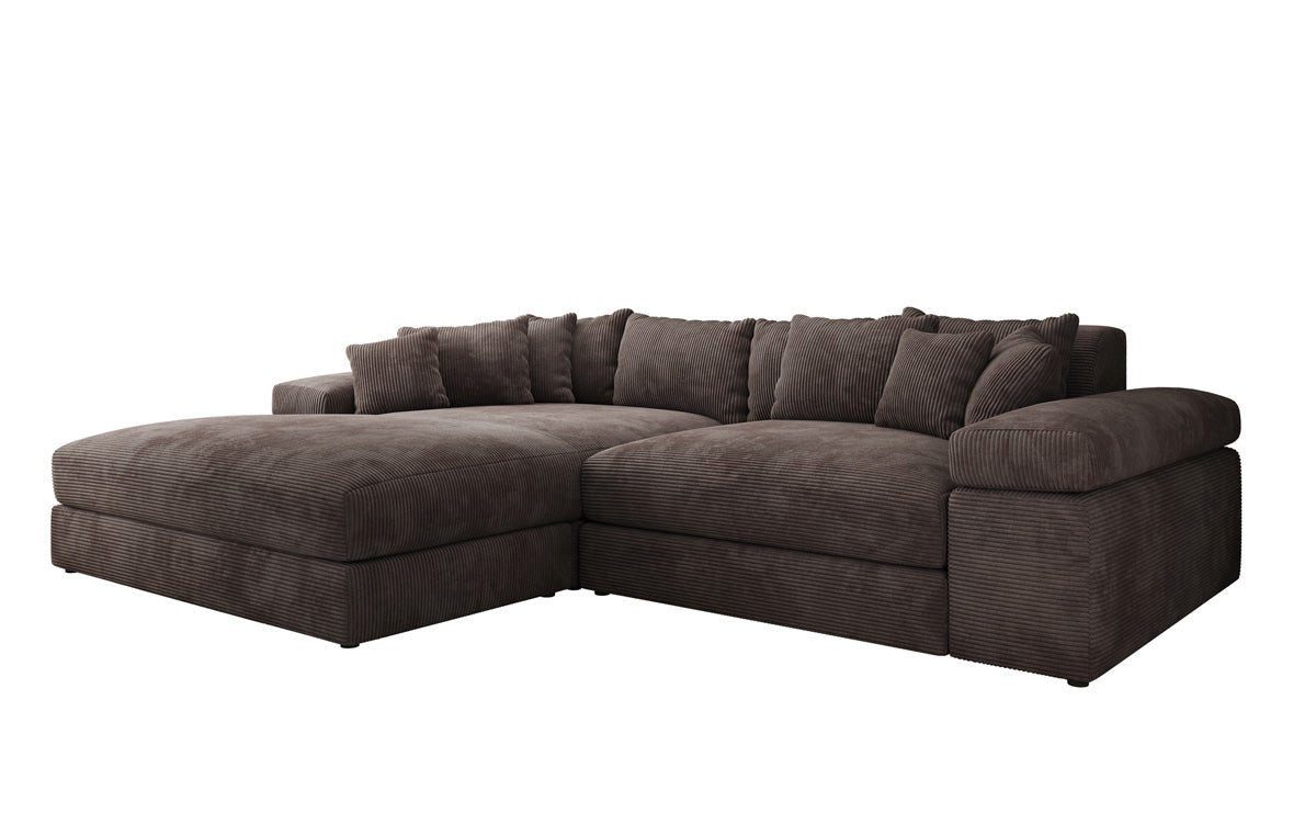 Luxusbetten24 Sofa Designer Sofa Bernardo, mit breiter Ottomane