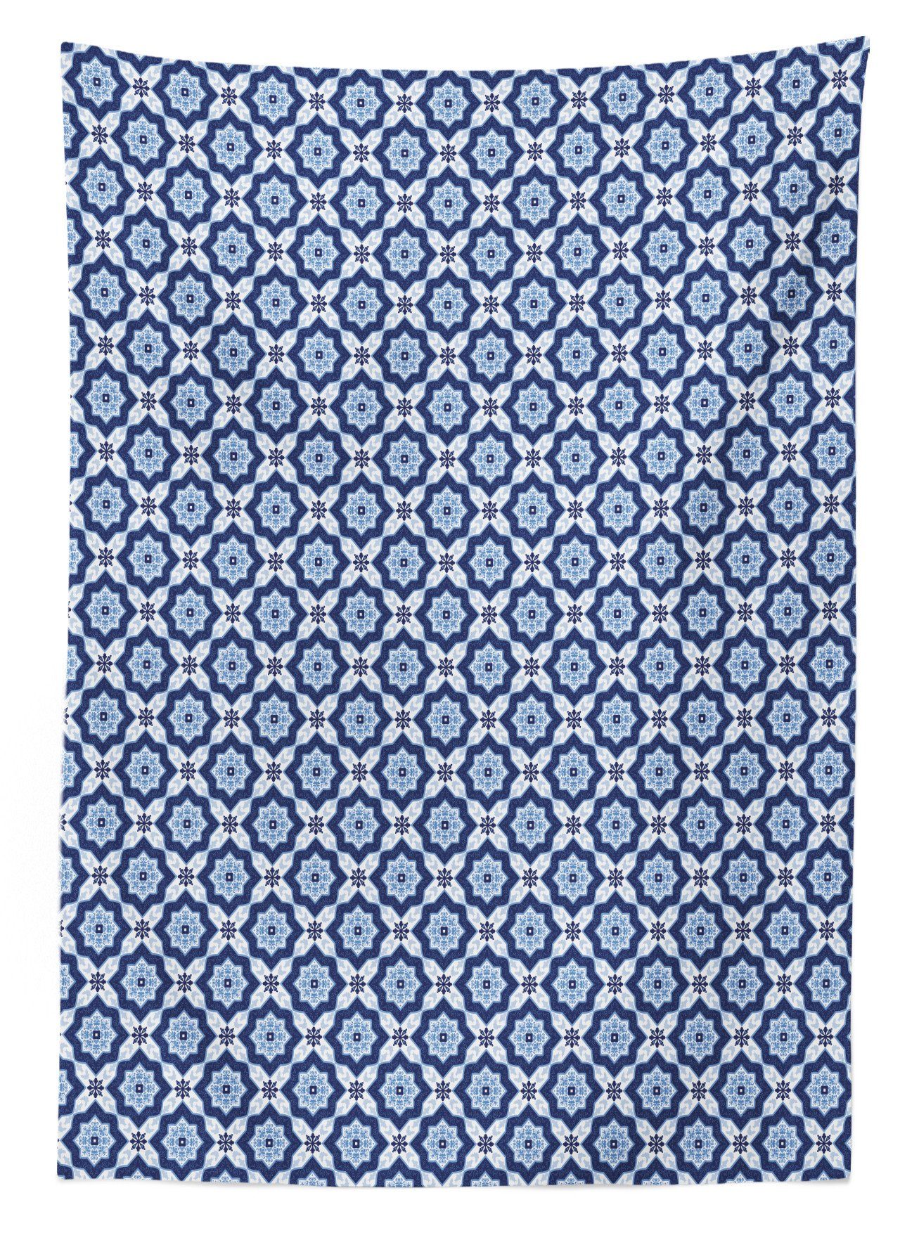 Außen Waschbar geeignet marokkanisch den Tischdecke Azuejo Diagonal Motiv Klare Abakuhaus Bereich Für Farbfest Farben,