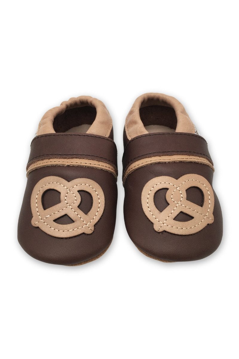 Gipfli Trachtenkleid Krabbelschuhe - BASTI - braun