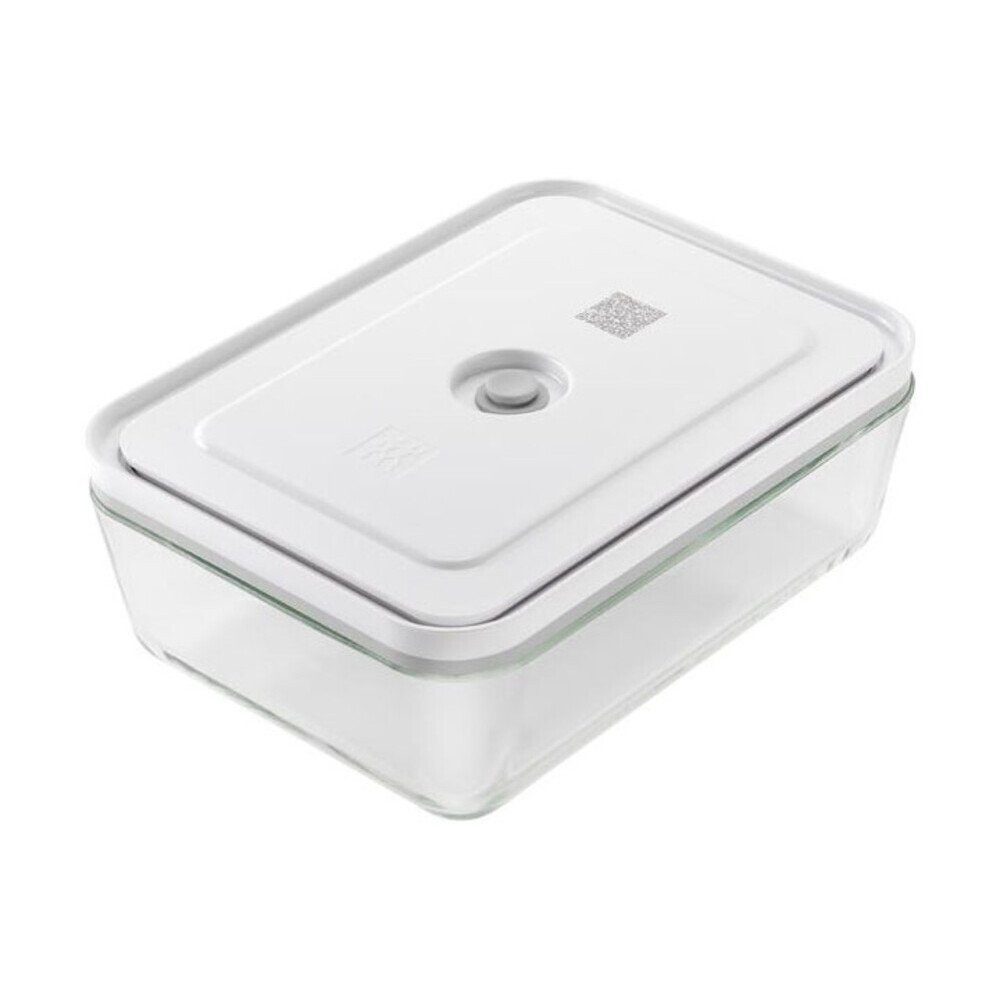 Zwilling Vakuumbehälter Vakuum-Kühlschrankbox 2,0 l Fresh & Save klar, Borosilikatglas, Kunststoff BPA frei, Silikon, (1-tlg), Vakuum-Kühlschrankbox, 2 l, Borosilikatglas
