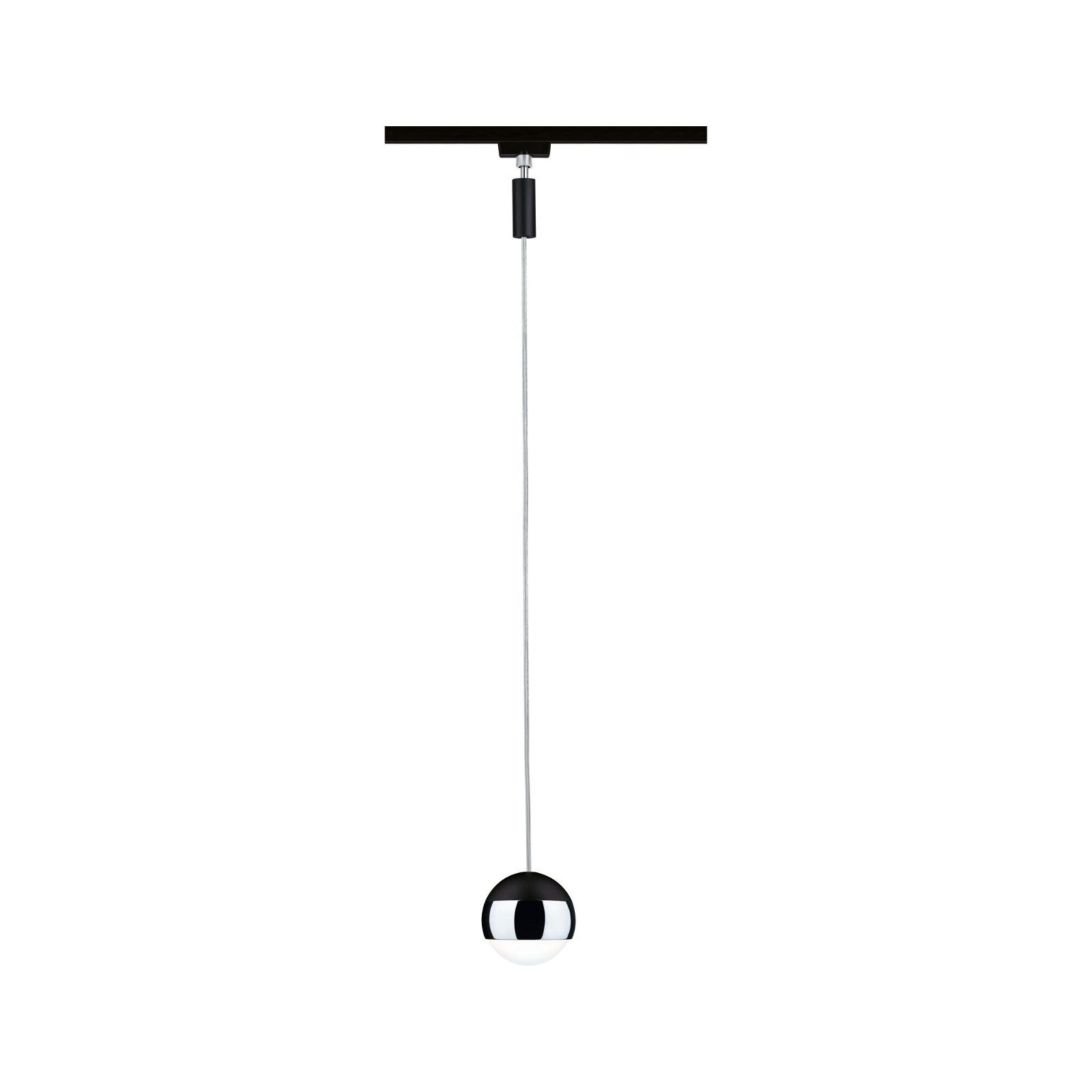 Paulmann Schienensystem-Leuchten URail Pendel Capsule II 440lm 6,3W 4000K 230V Chrom matt, Chrom, (1-tlg), dimmbar