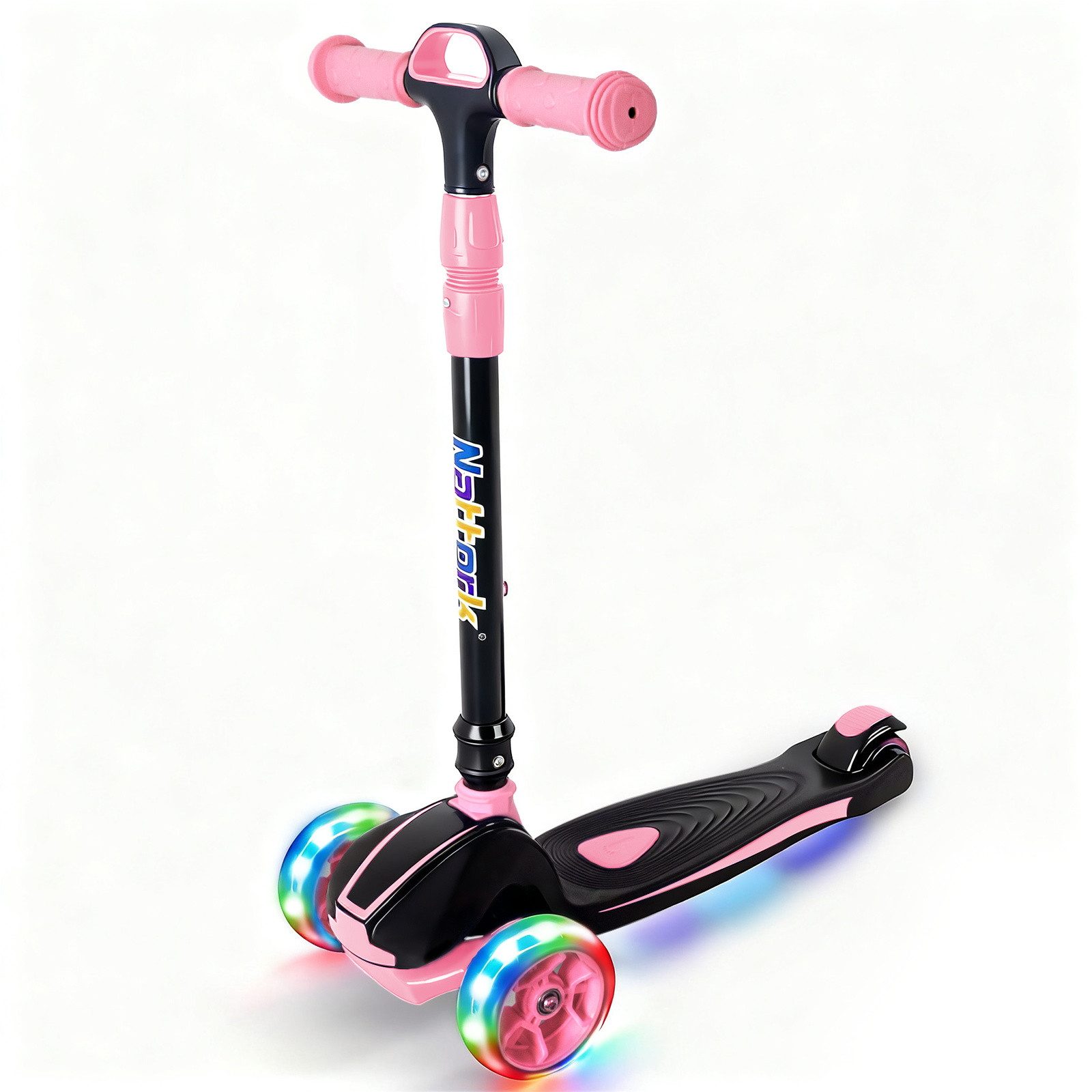 Scooter Roller Kinder 3-6 Jahre, 3 Räder Scooter Kinder mit LED Leuchtenden