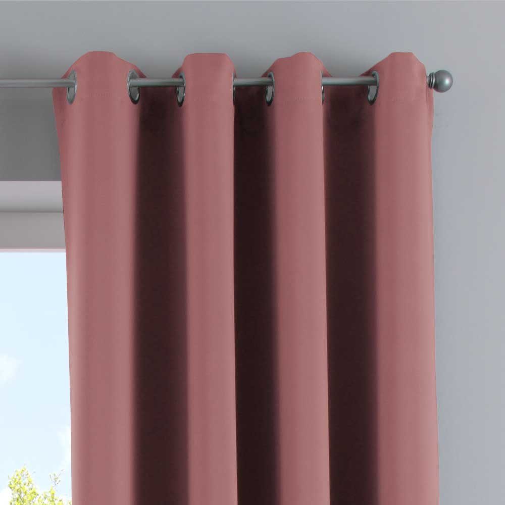 Gardinenbox Verdunkelungsvorhang (2 St), Ösen, verdunkelnd, Polyester, »NewYork« Thermo-Gardinen Blackout 201920600-2
