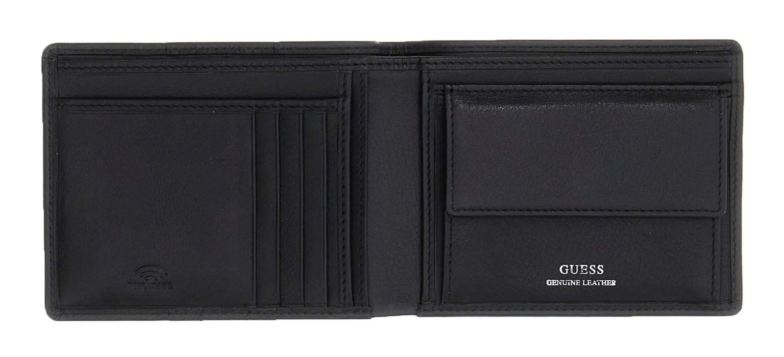 Guess Geldbörse Bifold Wallet, aus echtem Leder mit RFID-Blocker Schutz günstig online kaufen