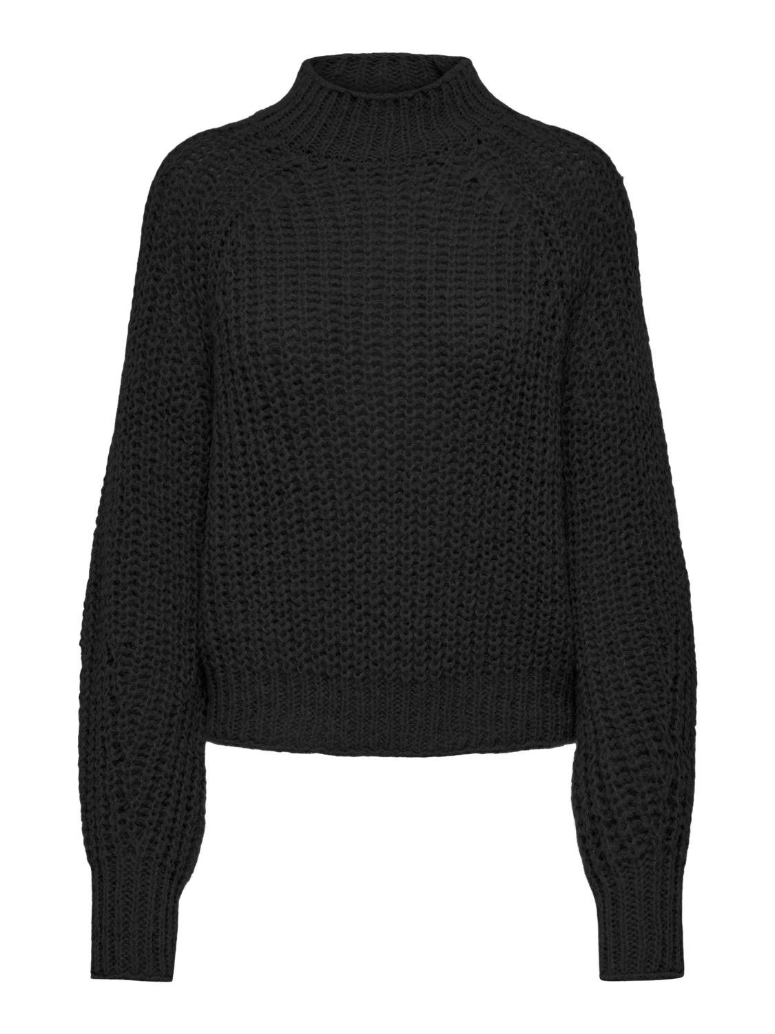 Strickpullover Strickpullover Rollkragen Langarm Gerippte Ärmelbündchen