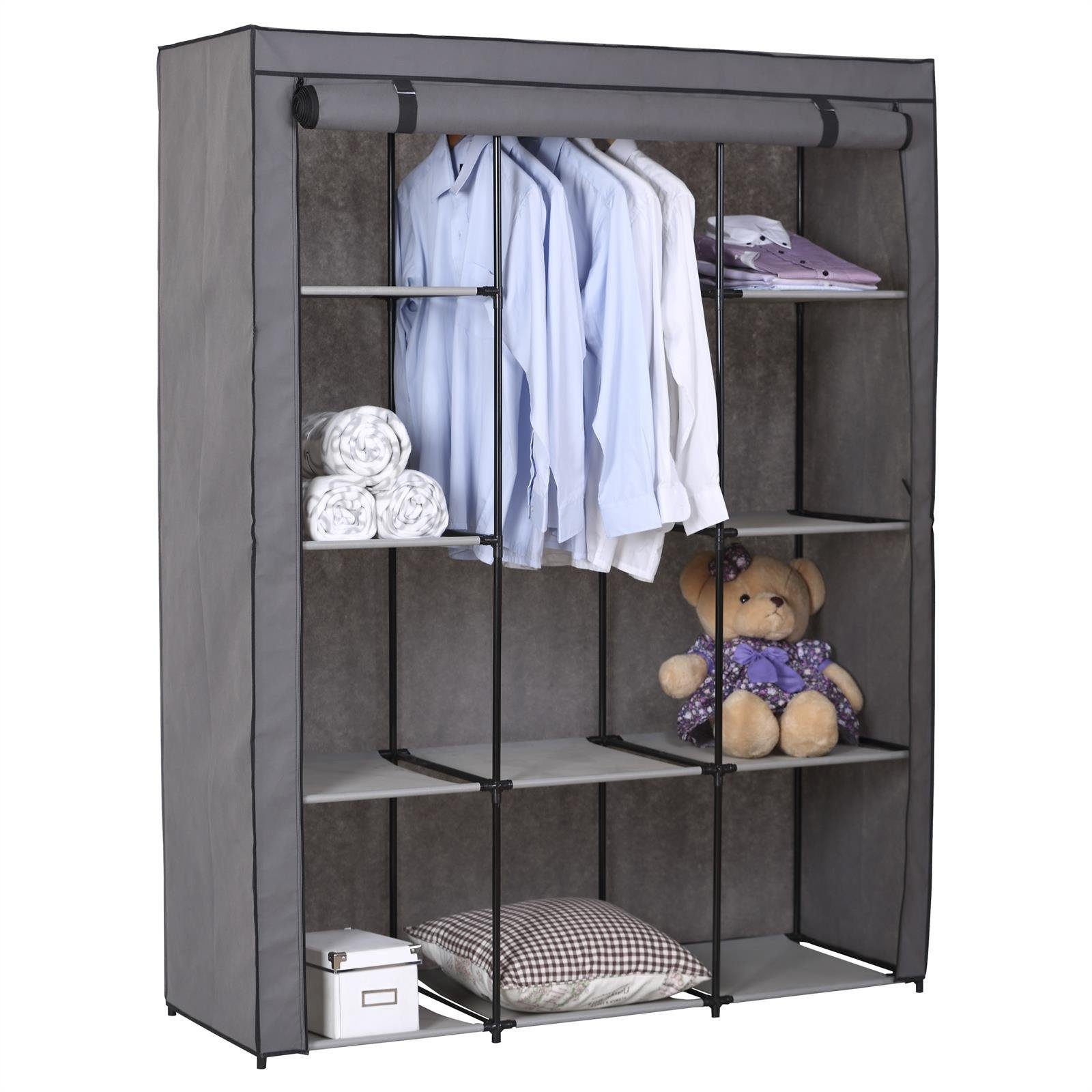 IDIMEX Kleiderschrank STEVEN Stoffkleiderschrank Kleiderschrank Regal günstig online kaufen