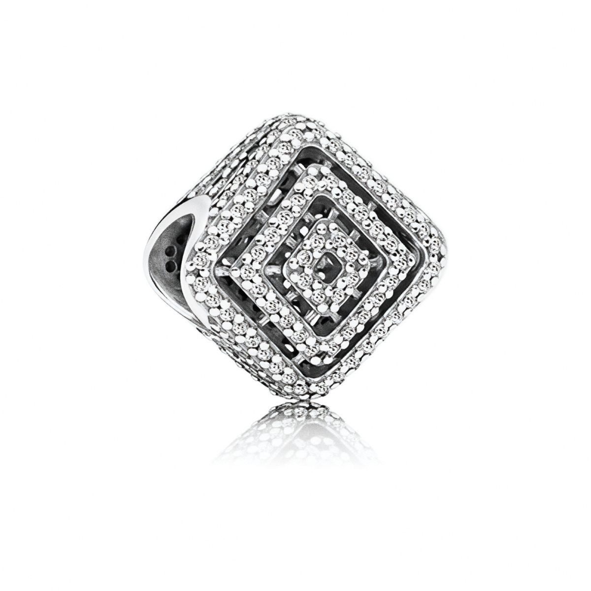 Charm-Einhänger Charm Geometrische Linien Zirkonia Sterling-Silber 796211CZ
