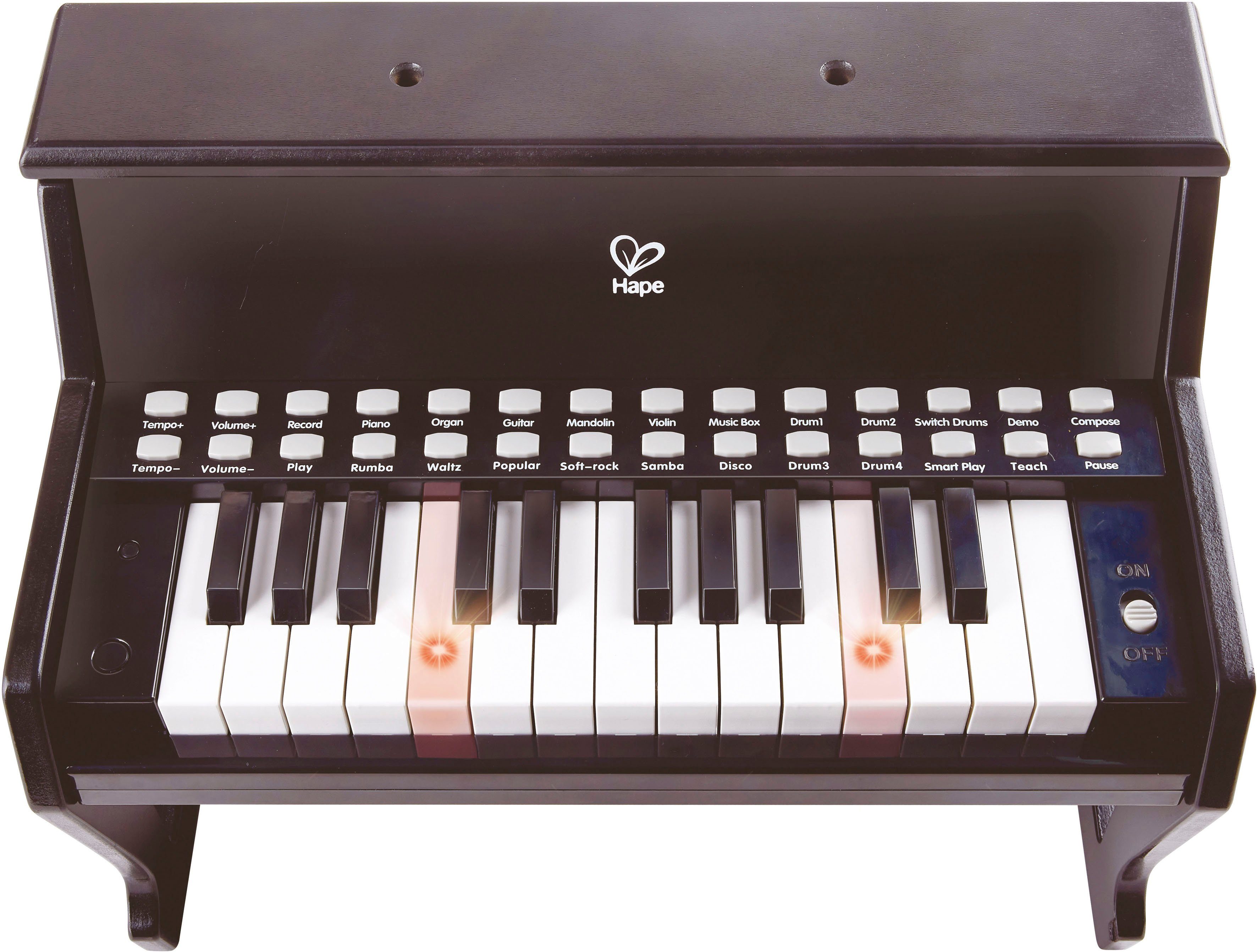 Hape Spielzeug-Musikinstrument Leuchttasten-Piano günstig online kaufen