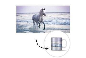 MuchoWow Tasse Pferd - Meer - Pastell, Keramik, Kaffeetassen, Teetasse, Becher, Teetasse, Geschenk