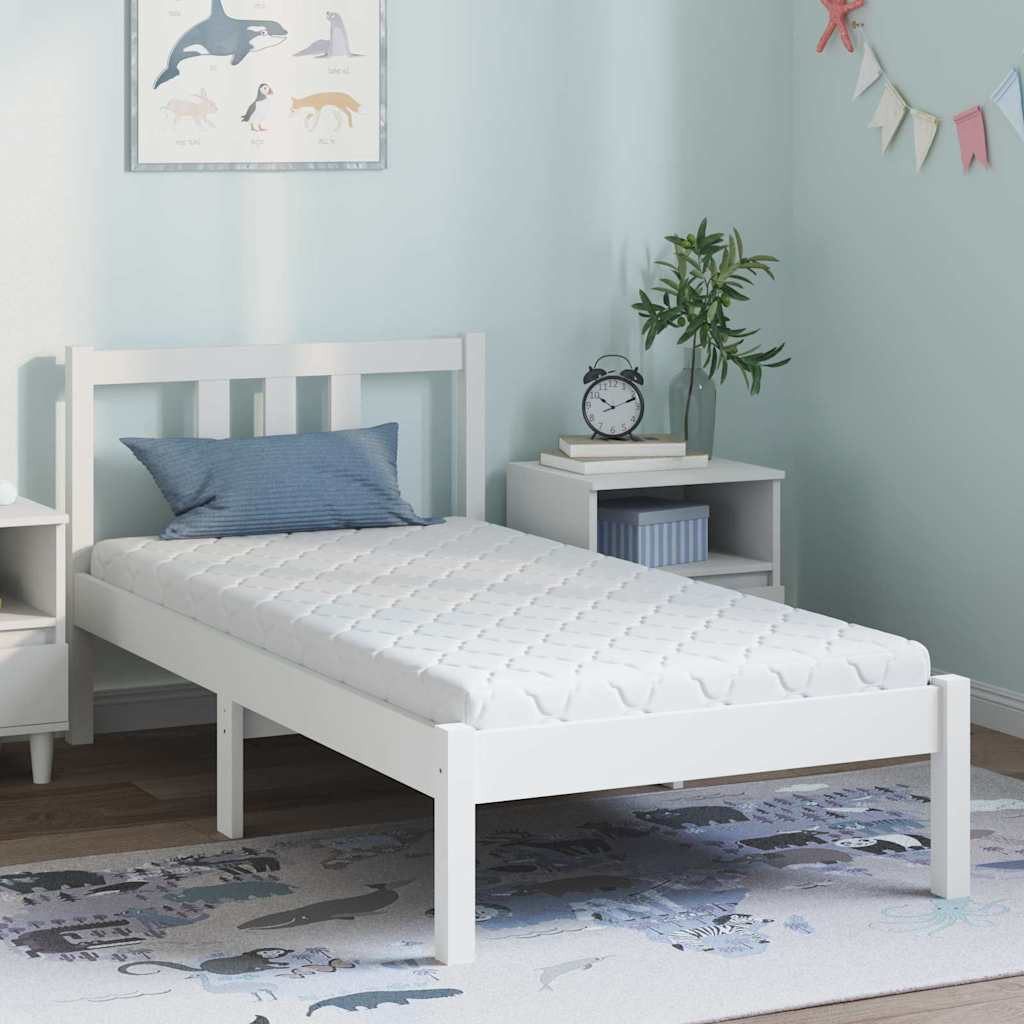 Boxspringmatratze Matratze Weiß 80 x 160 cm Jacquard-Stoff, vidaXL, 10.5 cm hoch