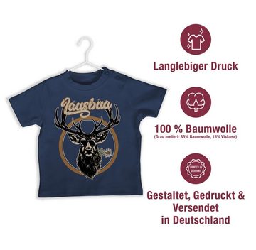 Shirtracer T-Shirt Lausbua Hirsch Hirschgeweih Lausbub Mode für Oktoberfest Baby Outfit