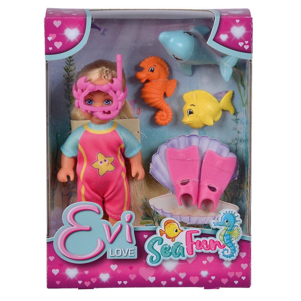 Simba Dickie Anziehpuppe Puppe Evi LOVE Sea Fun Taucheranzug inkl. Meeresfr günstig online kaufen