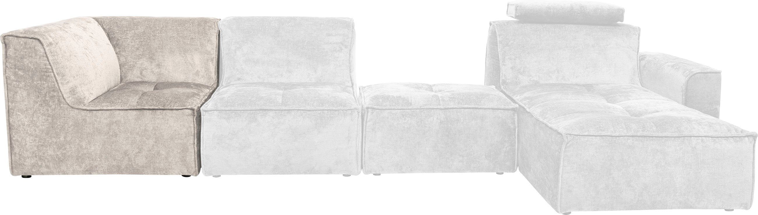 Modul RAUM.ID individuelle Zusammenstellung als Sofa-Eckelement beige oder für verwendbar, Monolid St), (1 separat