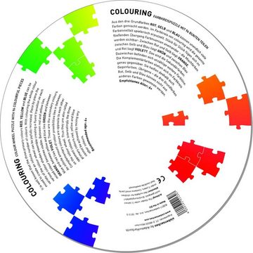 Siebensachen Lernspielzeug Puzzle Colouring Farbkreispuzzle mit Grundplatte (96-teilig)