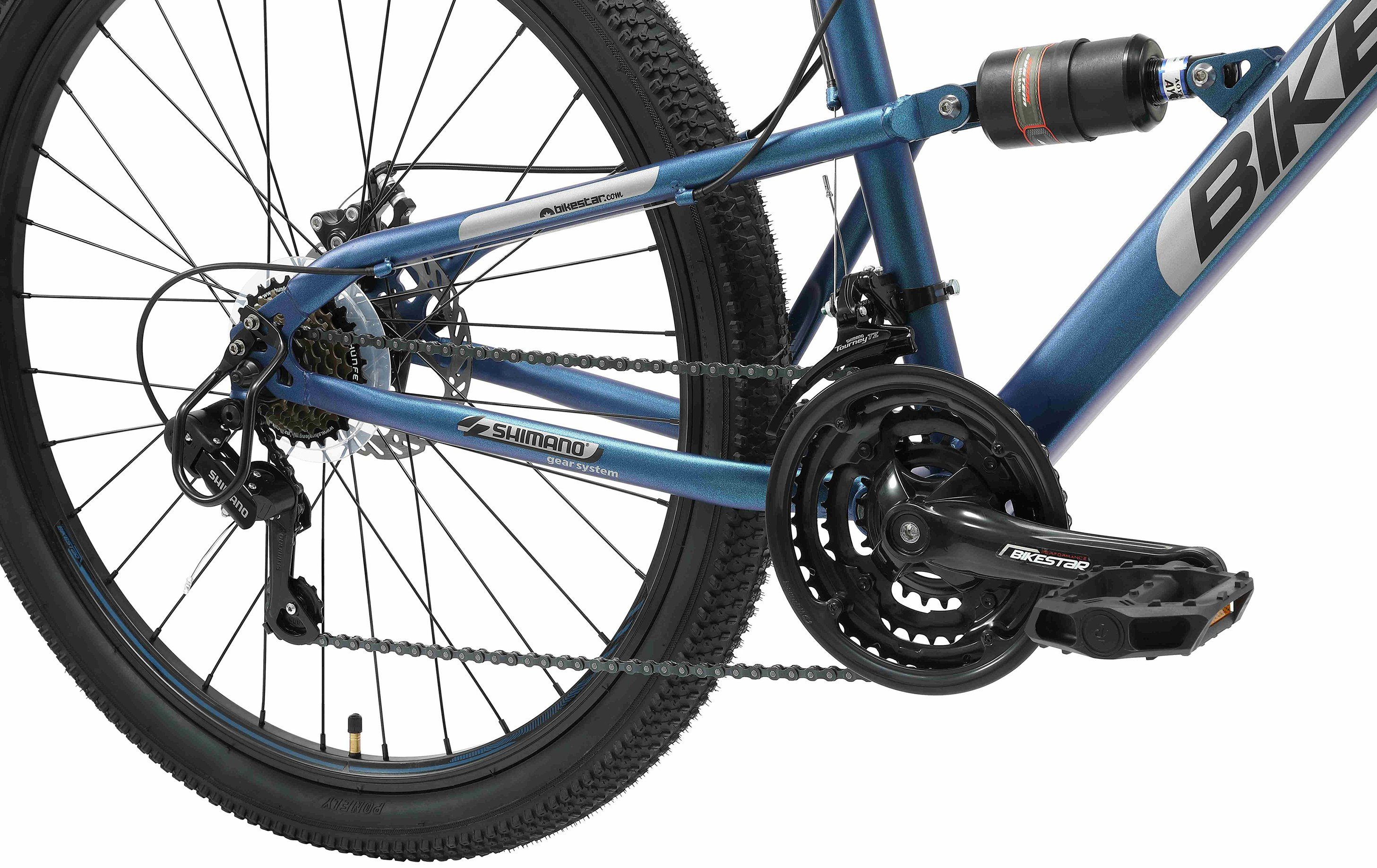 Bikestar Mountainbike, 21 Gang Shimano RD-TY300 Kettenschaltung Schaltwerk