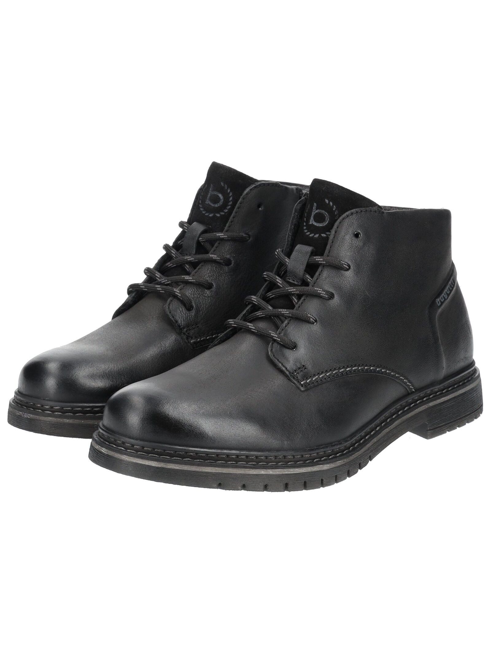 bugatti bugatti Stiefelette Leder Schnürstiefelette