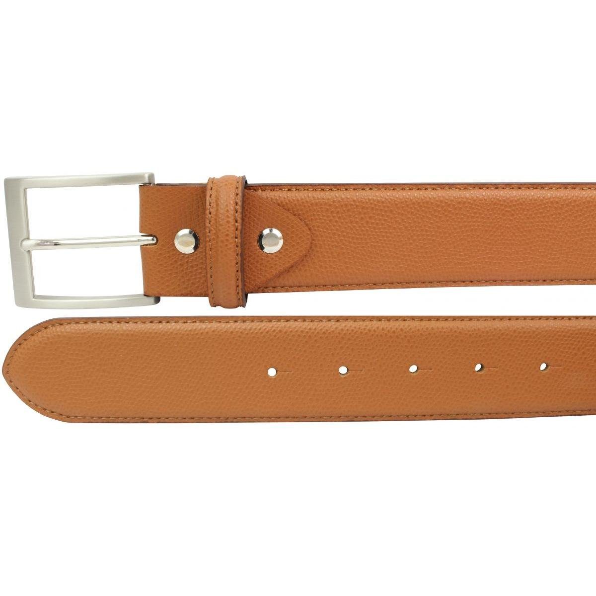 BELTINGER H-Schnalle für Jeans-Gürtel Damen Herren Silber Modischer 4 aus - 40mm - cm Leder Ledergürtel Gürtel Ledergürtel Rot, 4cm