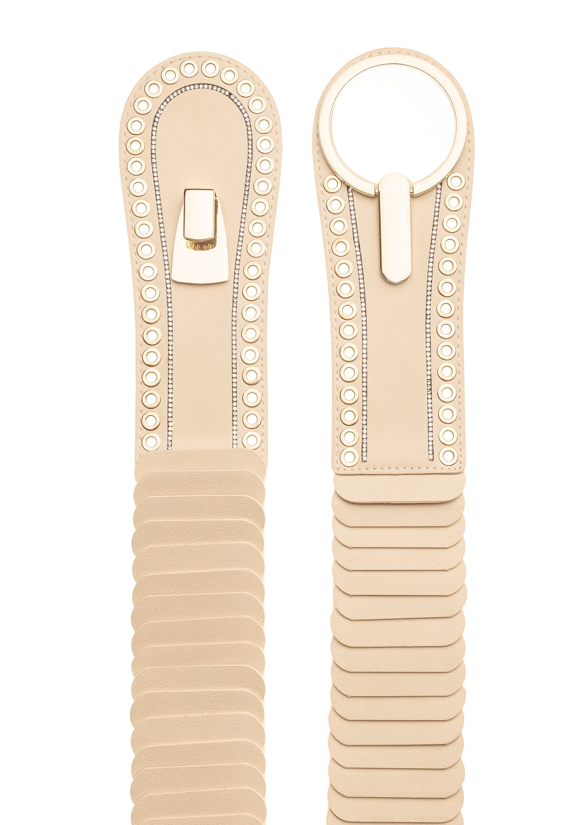 Cassandra Accessoires Taillengürtel "Eyelet" Stretchgürtel mit Ringverschlu günstig online kaufen