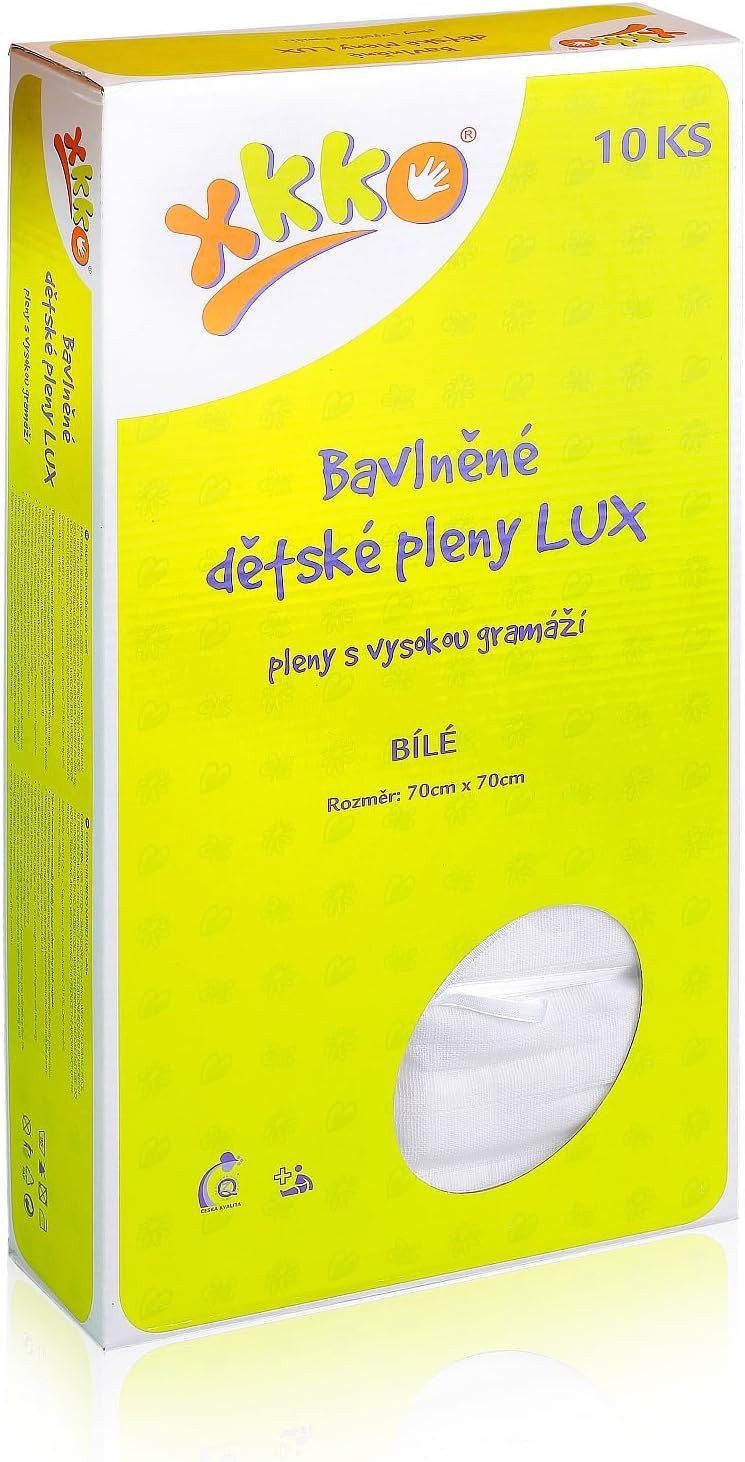 XKKO Stoffwindeln XKKO Lux Baumwollwindeln Windeln Stoff 70x70 - 10 Stück