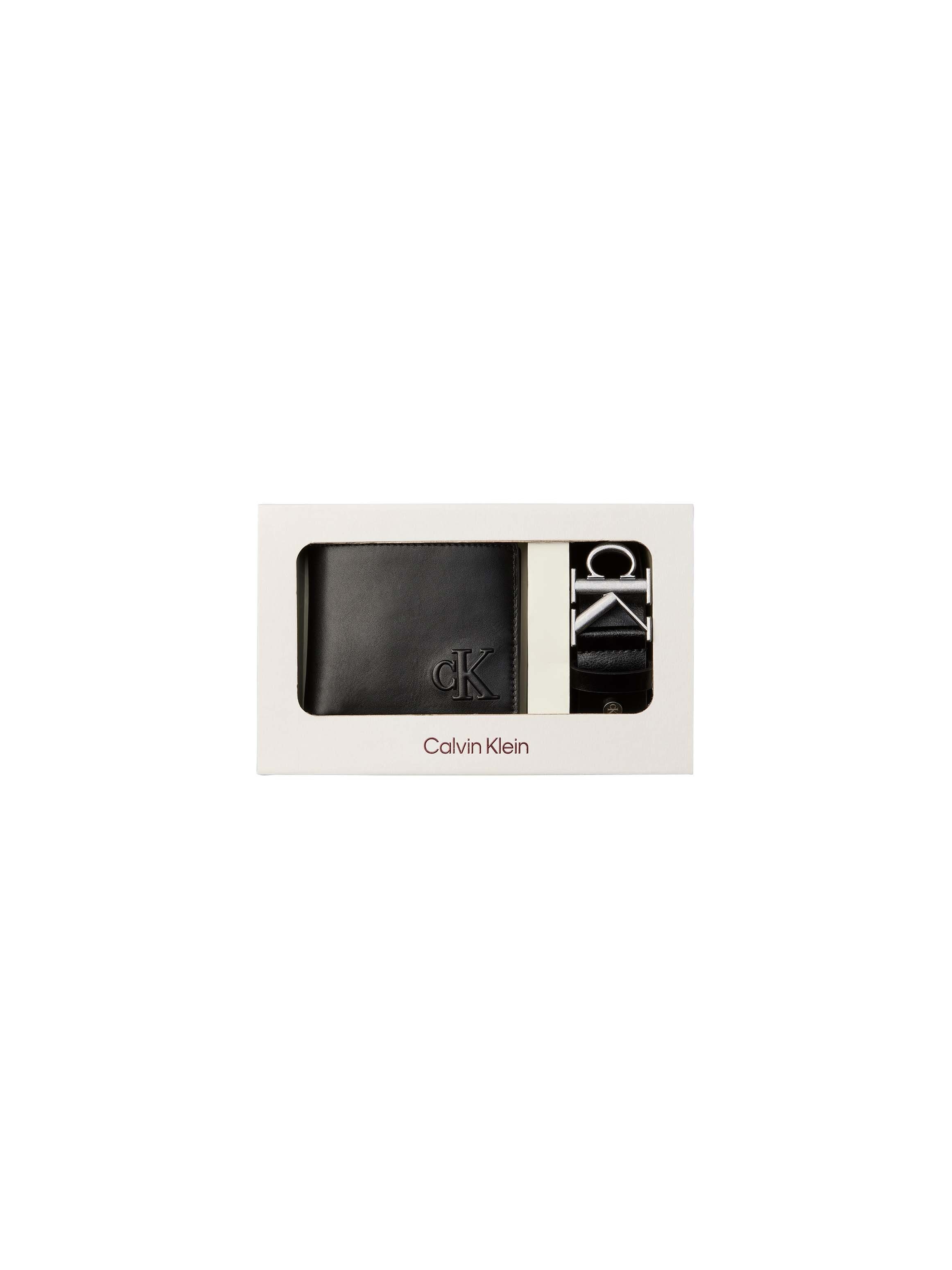 Calvin Klein Geldbörse CK WALLET + BELT (Set, 2-tlg), Gelbörsen Set mit Gürtel, Portmonnaie mit Logodruck – Bild 3 von 4