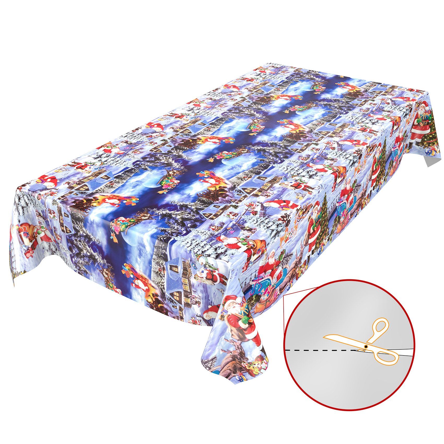 ANRO Tischdecke Wachstuchtischdecke Gartentischdecke Wachstischdecke (Einze günstig online kaufen