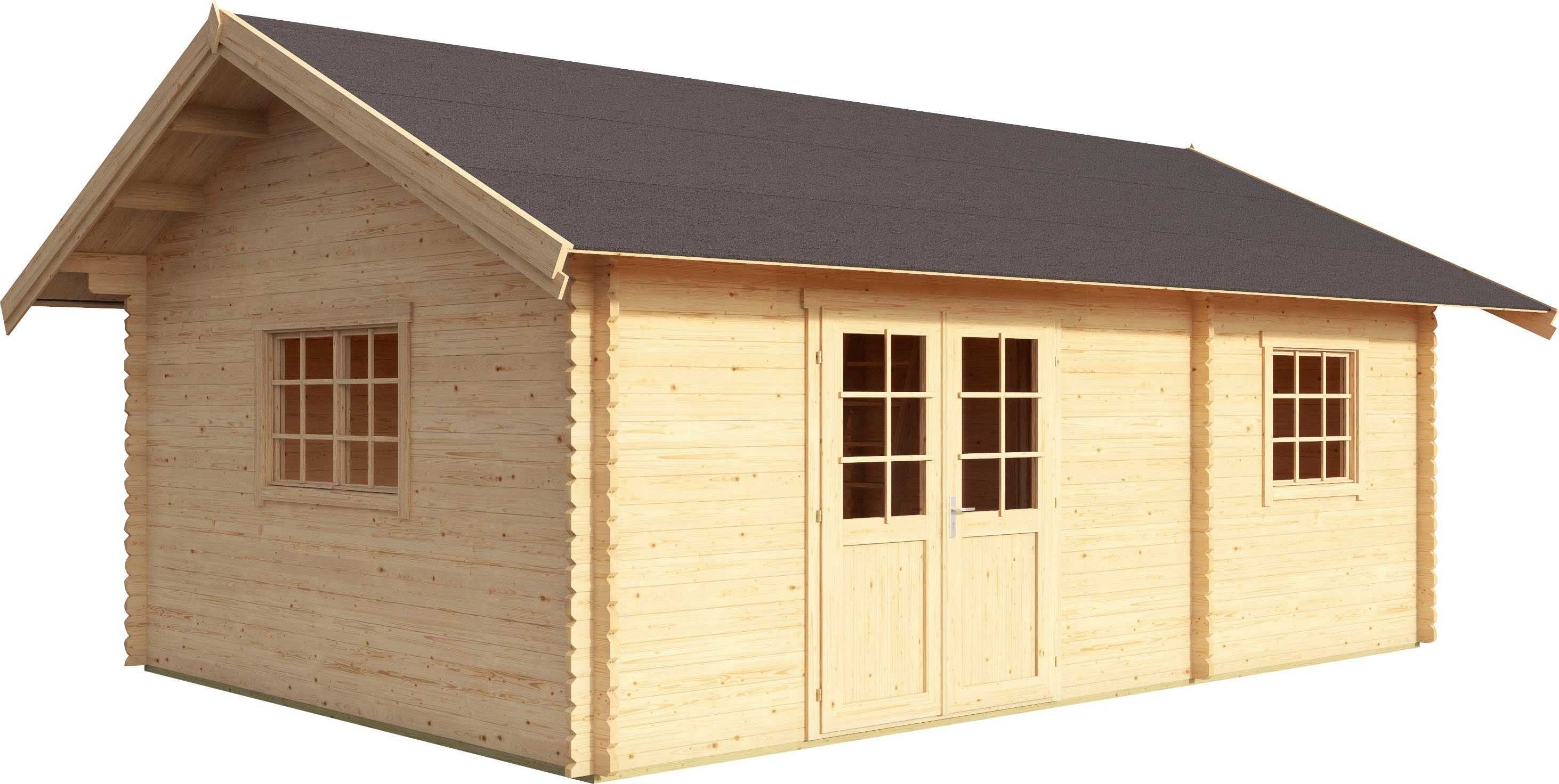 LASITA MAJA Gartenhaus CAROLINE, BxT: 675x490 cm, (Set, inkl. Fußbodenbretter zum Verlegen)