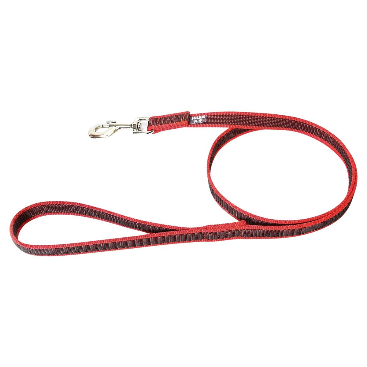 Julius-K9 Hundeleine Leine Super Grip mit Handschlaufe rot