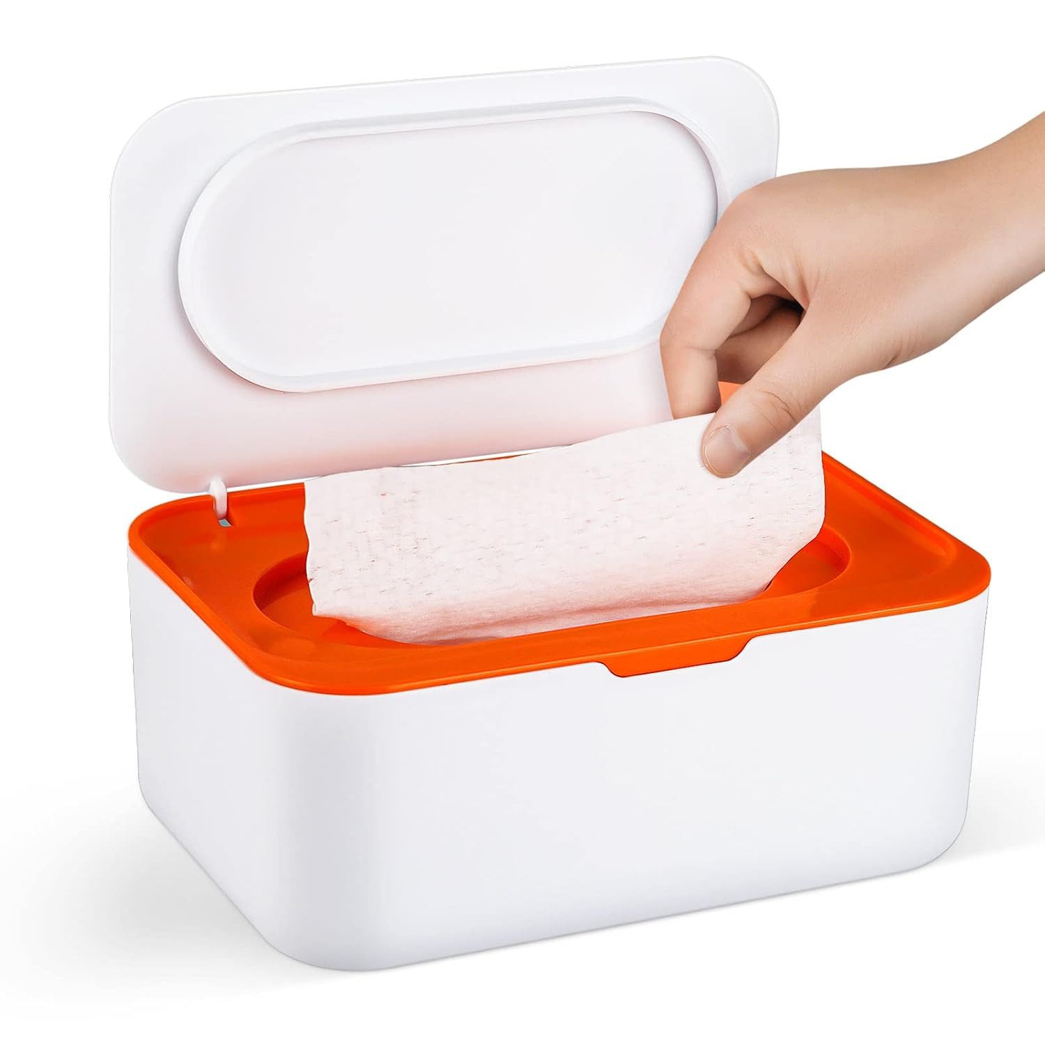 TUWENA Feuchttücherbox Spenderboxen Babytücher, Seidenpapier mit Deckel