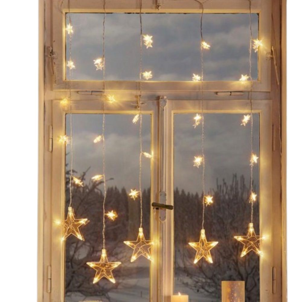 Home-trends24.de LED-Lichterkette Lichtervorhang Beleuchtung Sterne Weihnac günstig online kaufen
